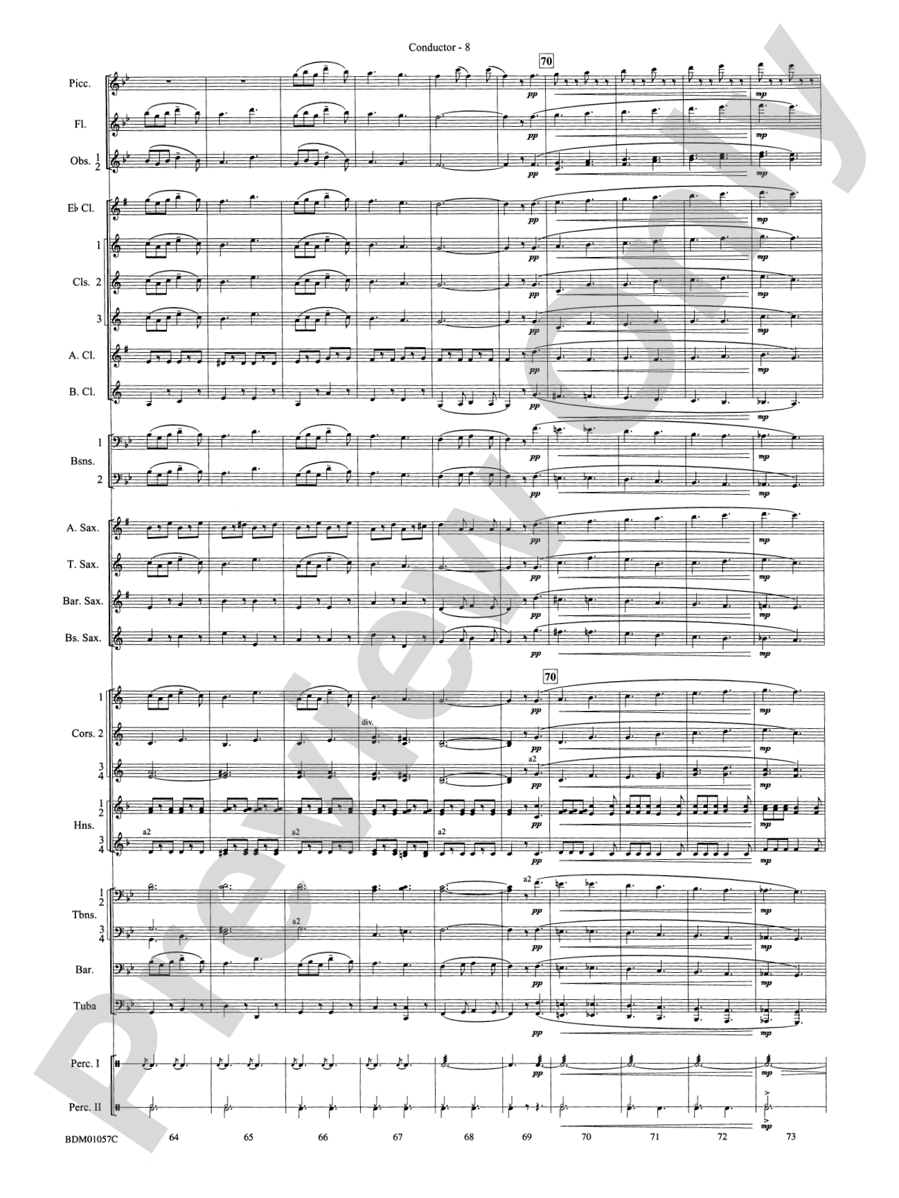 Black Horse Troop: Concert Band Conductor Score & Parts