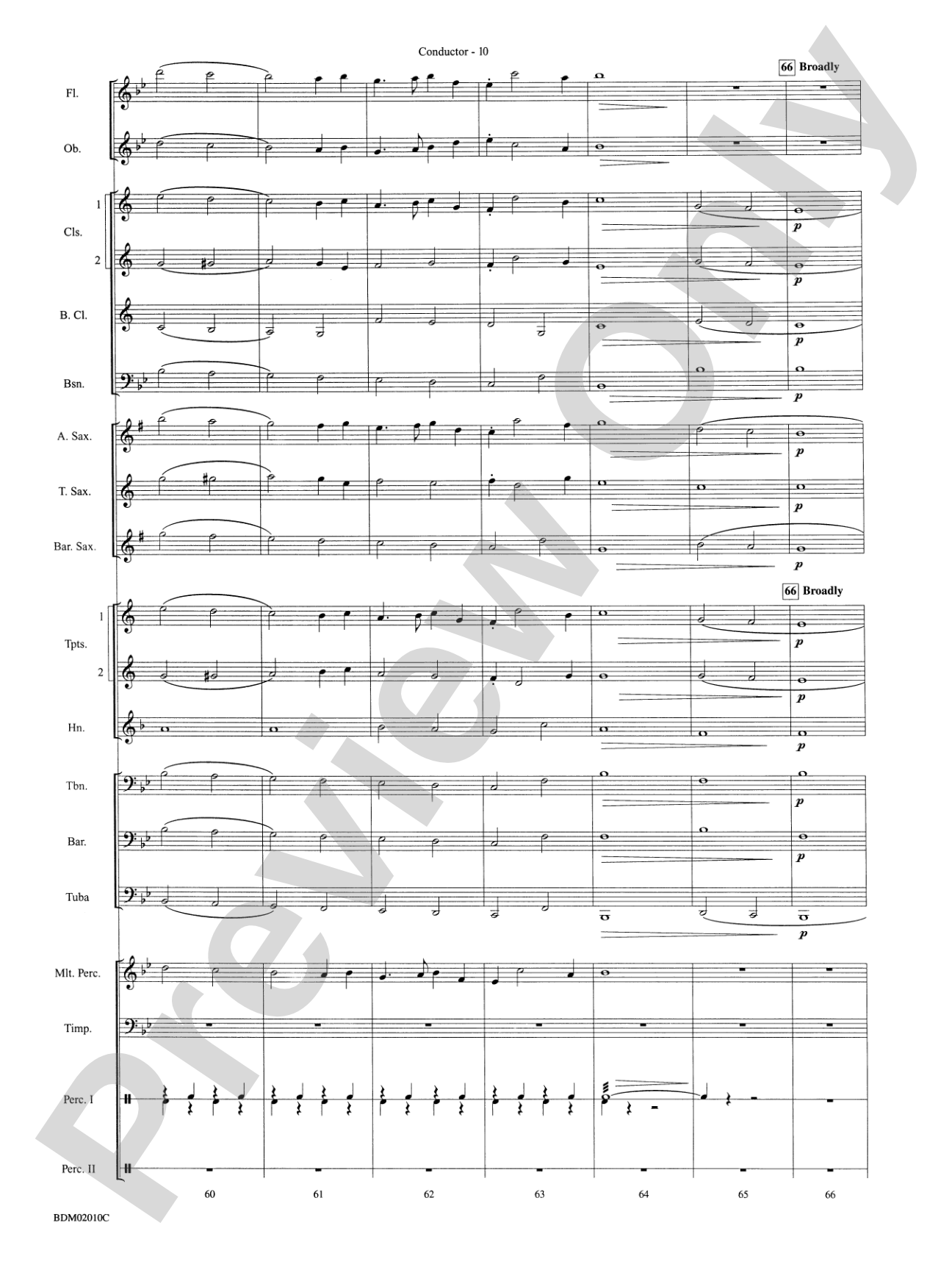 Ramsgate March: Concert Band Conductor Score & Parts