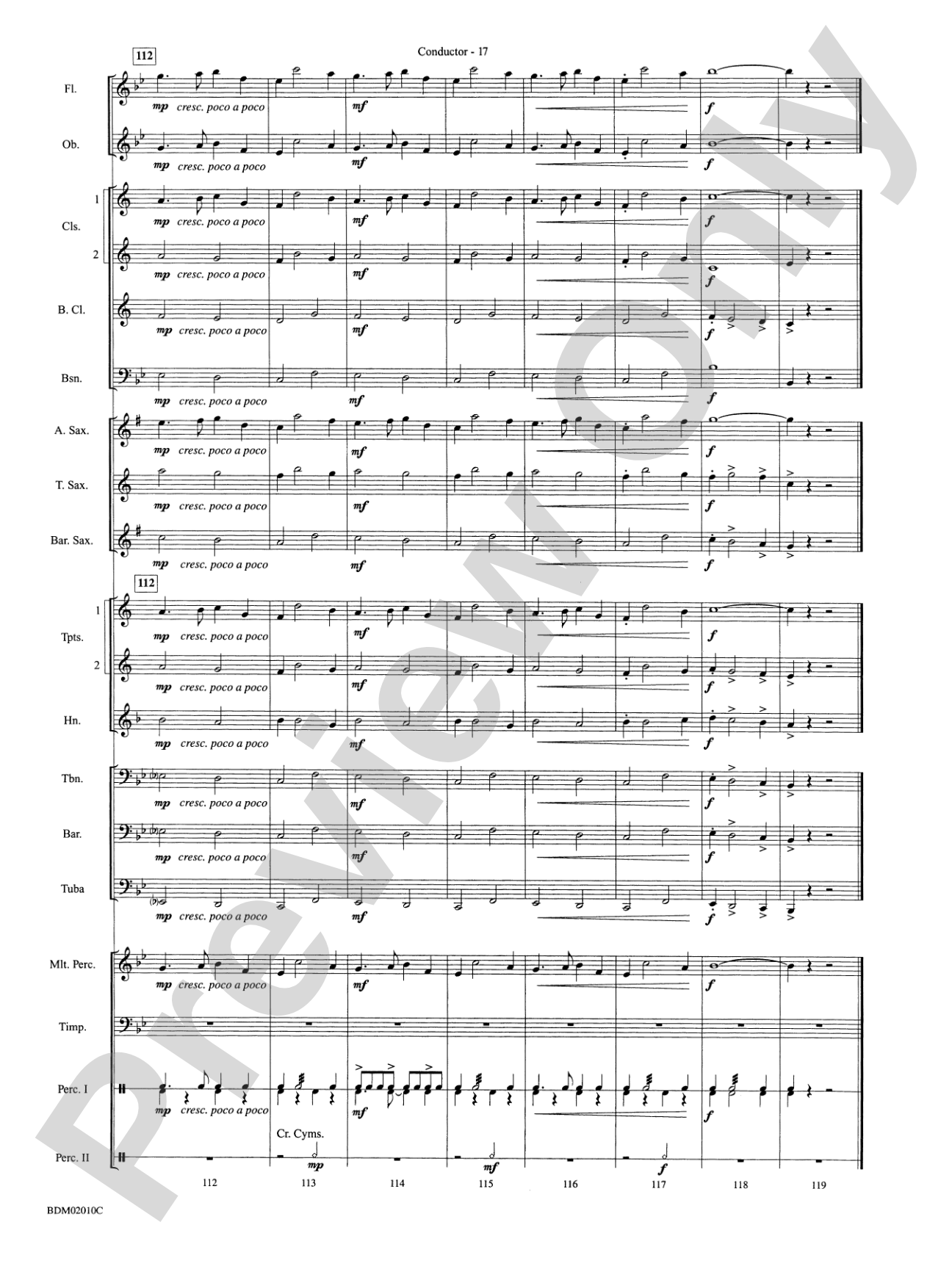 Ramsgate March: Concert Band Conductor Score & Parts