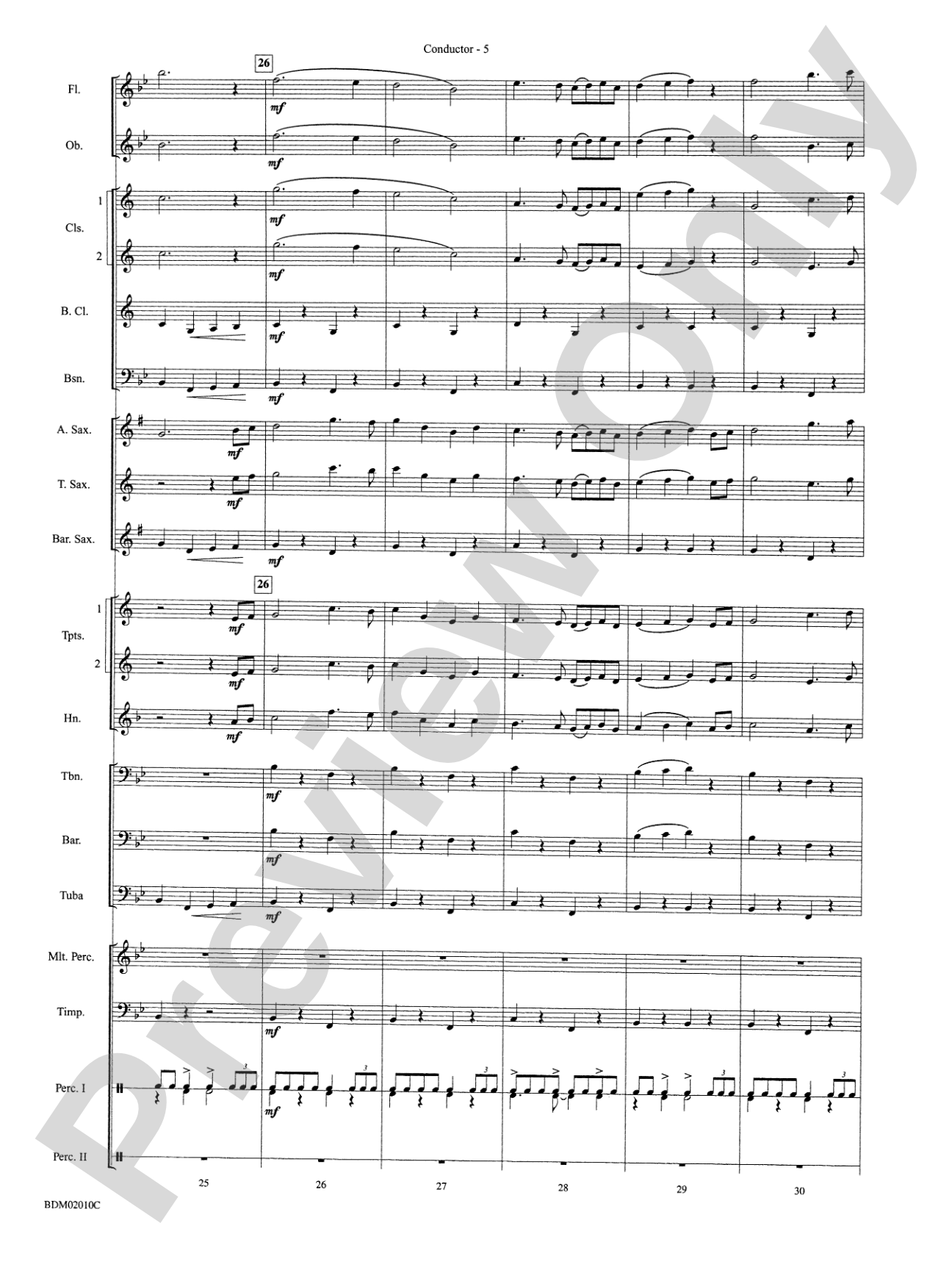 Ramsgate March: Concert Band Conductor Score & Parts