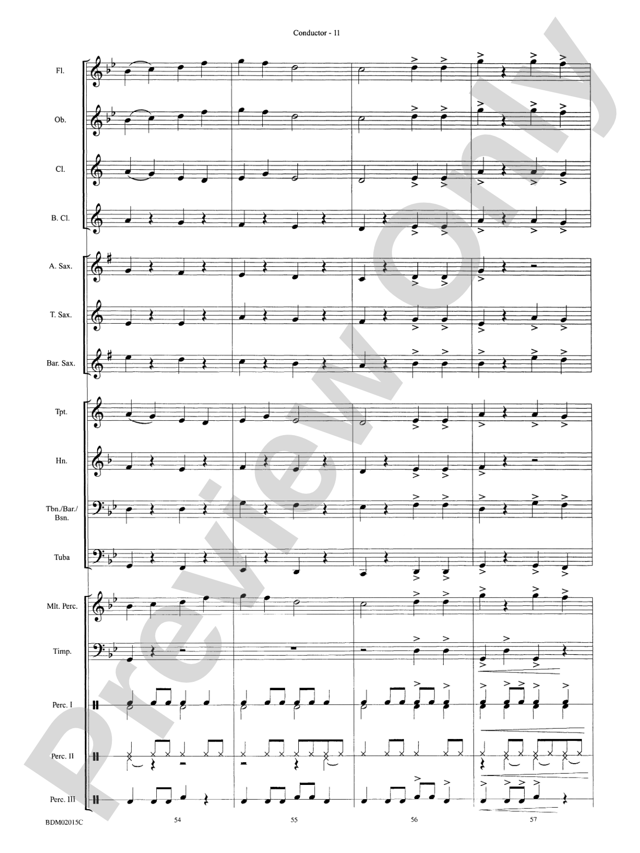 Cango Caves: Concert Band Conductor Score & Parts