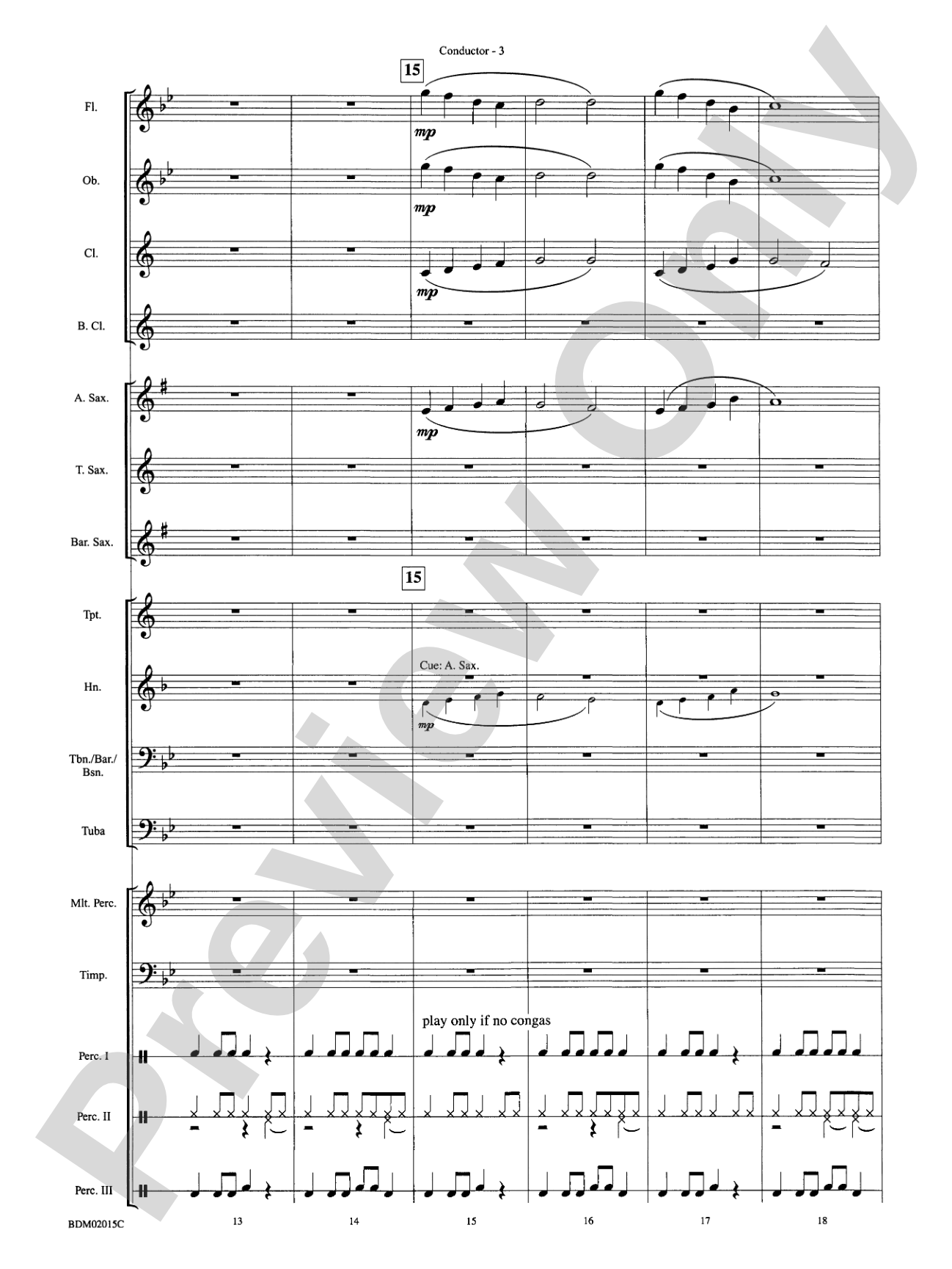 Cango Caves: Concert Band Conductor Score & Parts