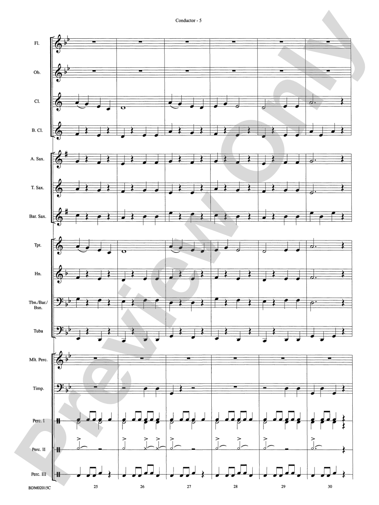 Cango Caves: Concert Band Conductor Score & Parts
