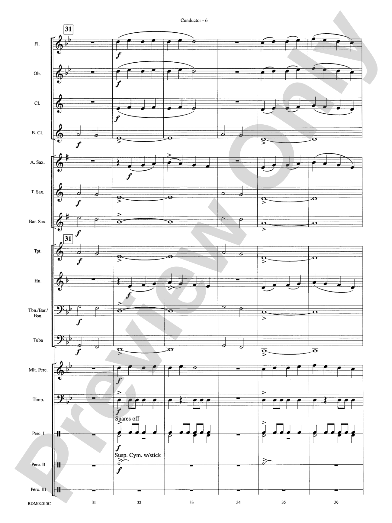 Cango Caves: Concert Band Conductor Score & Parts