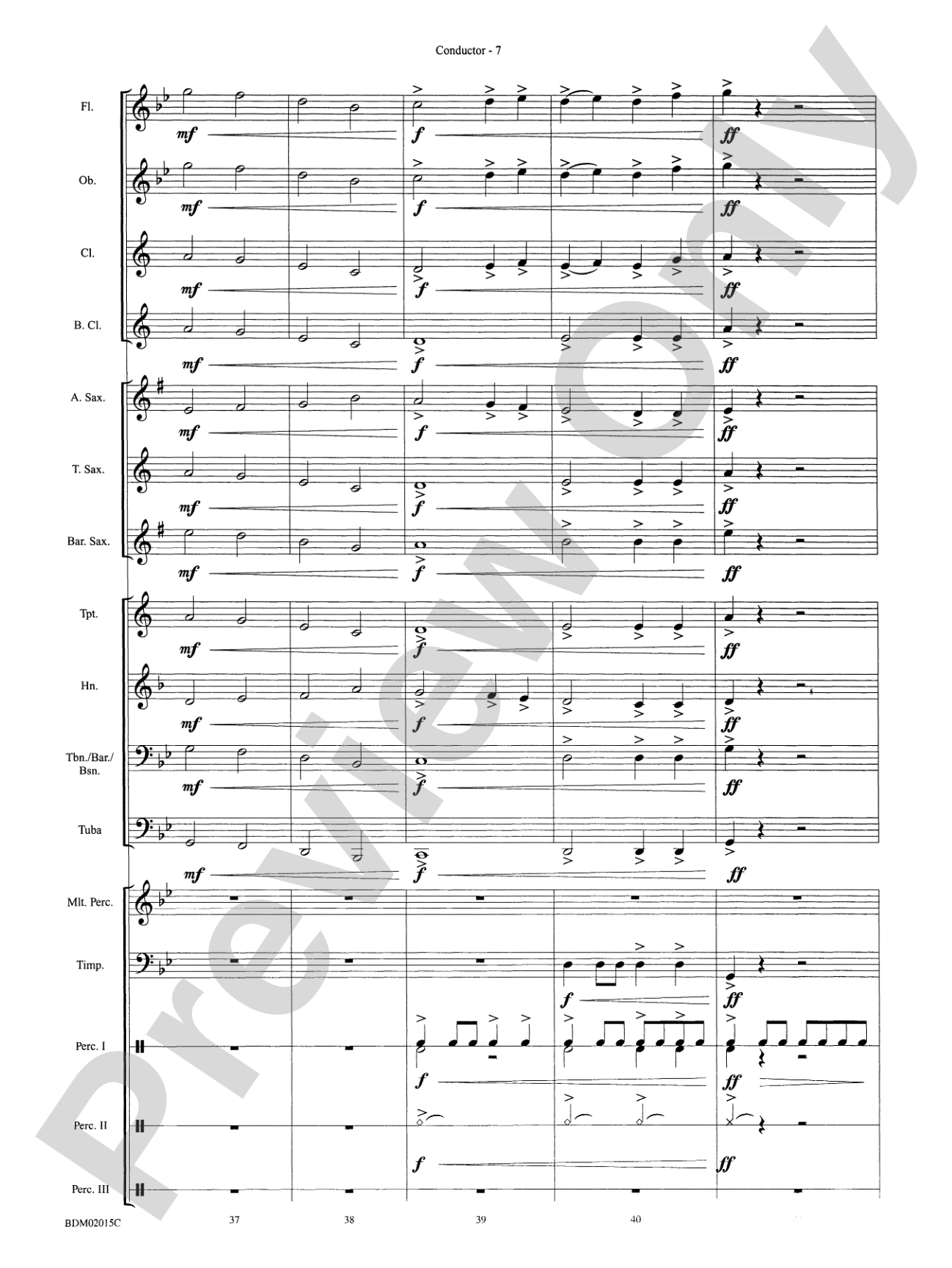 Cango Caves: Concert Band Conductor Score & Parts