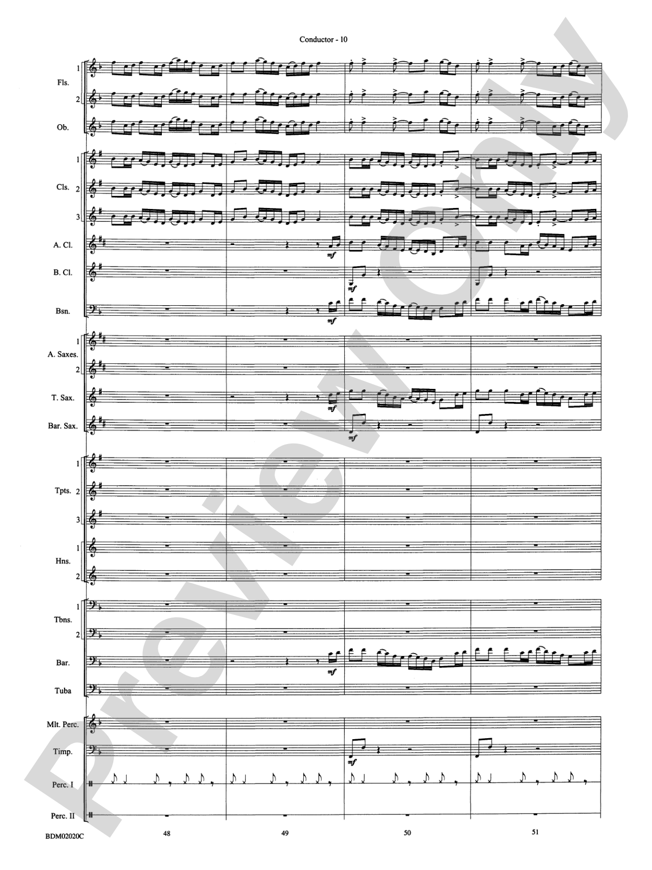 Prairiesong: Concert Band Conductor Score & Parts