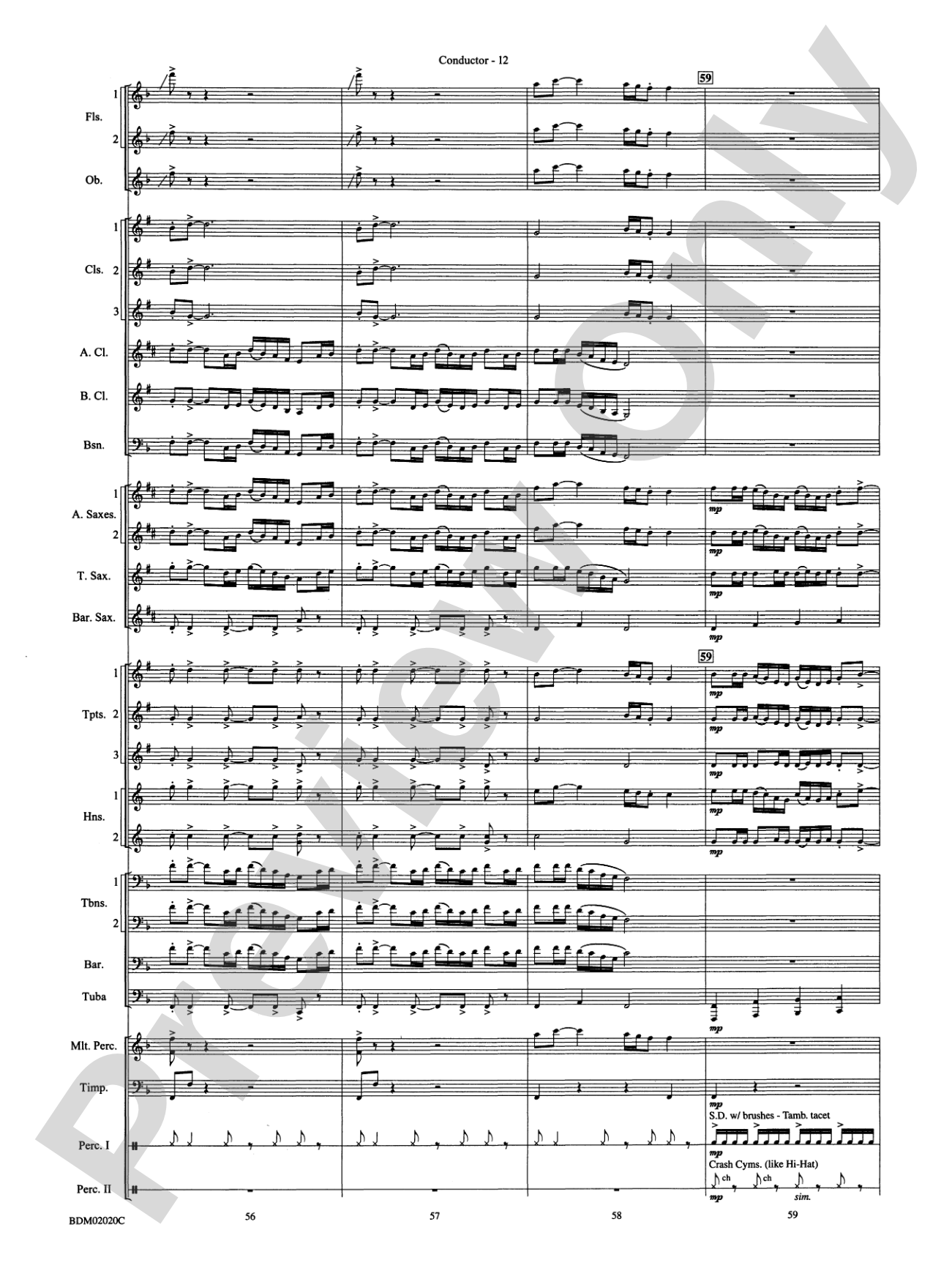 Prairiesong: Concert Band Conductor Score & Parts