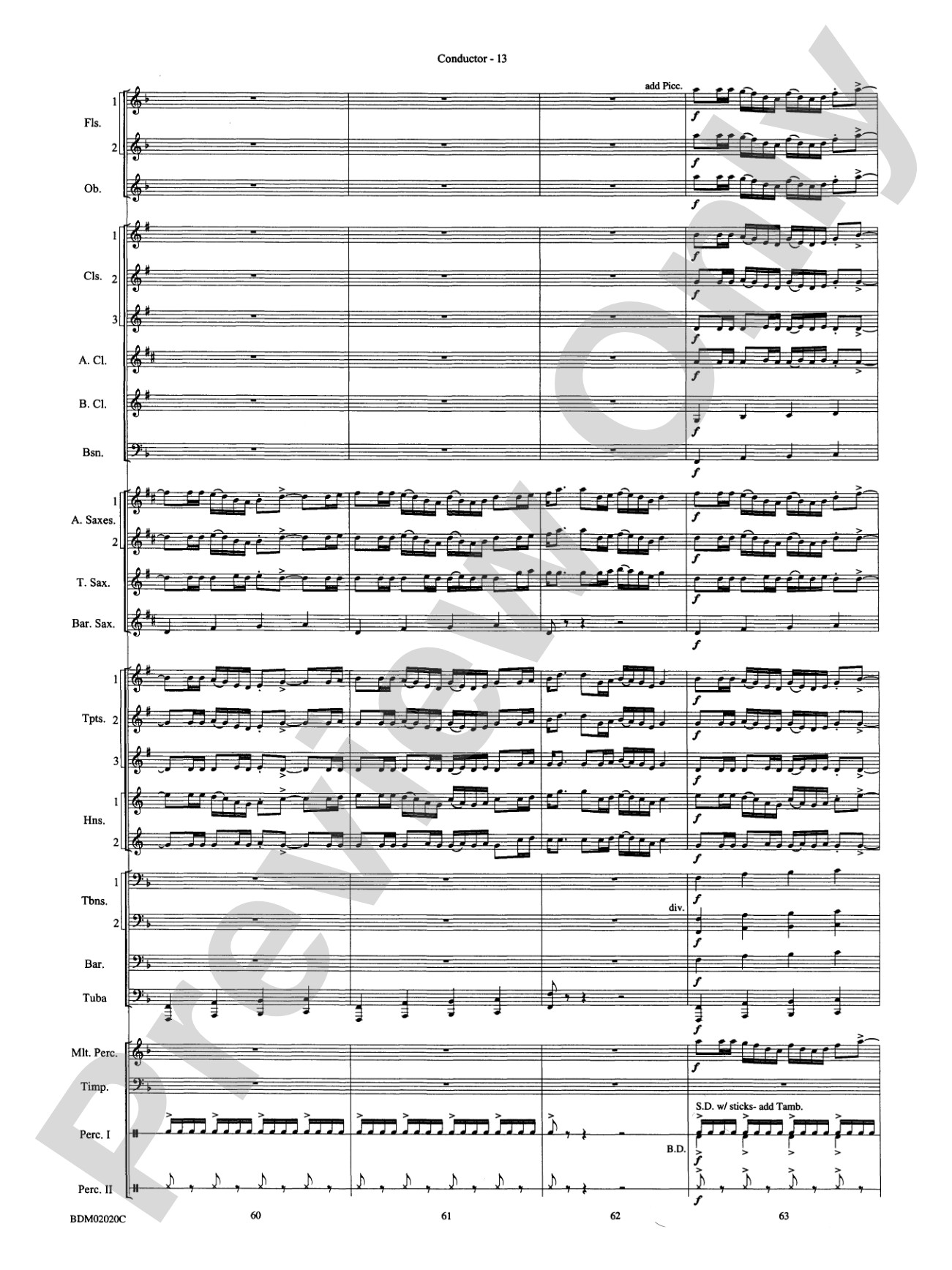 Prairiesong: Concert Band Conductor Score & Parts