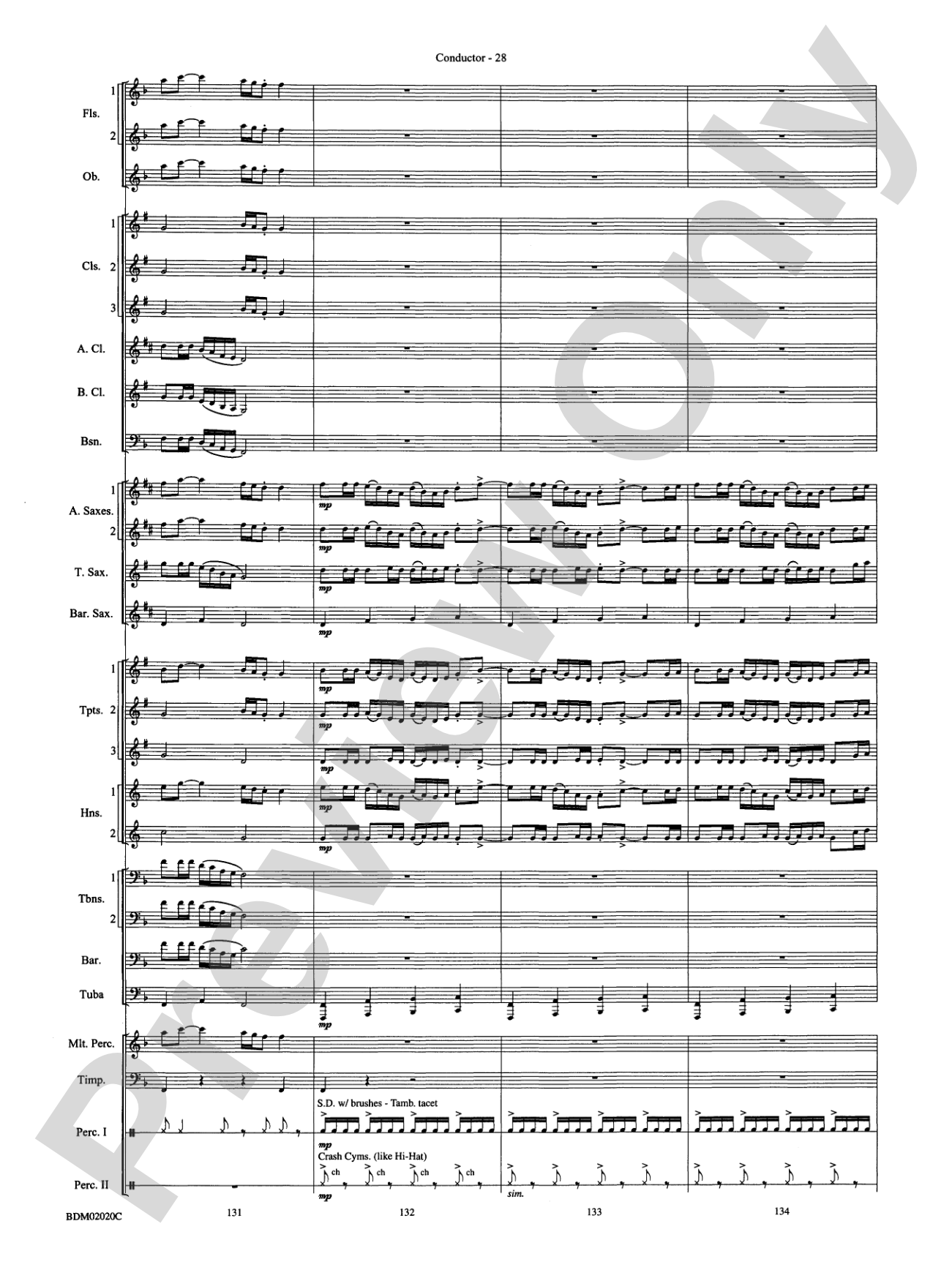 Prairiesong: Concert Band Conductor Score & Parts