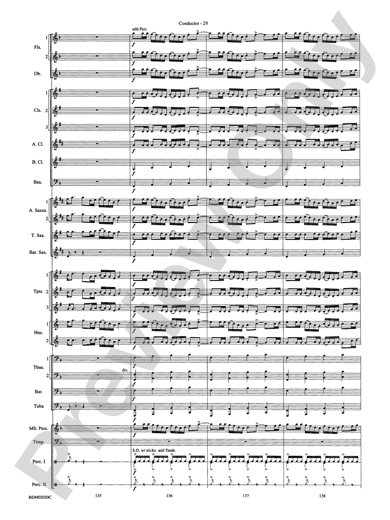 Prairiesong: Concert Band Conductor Score & Parts