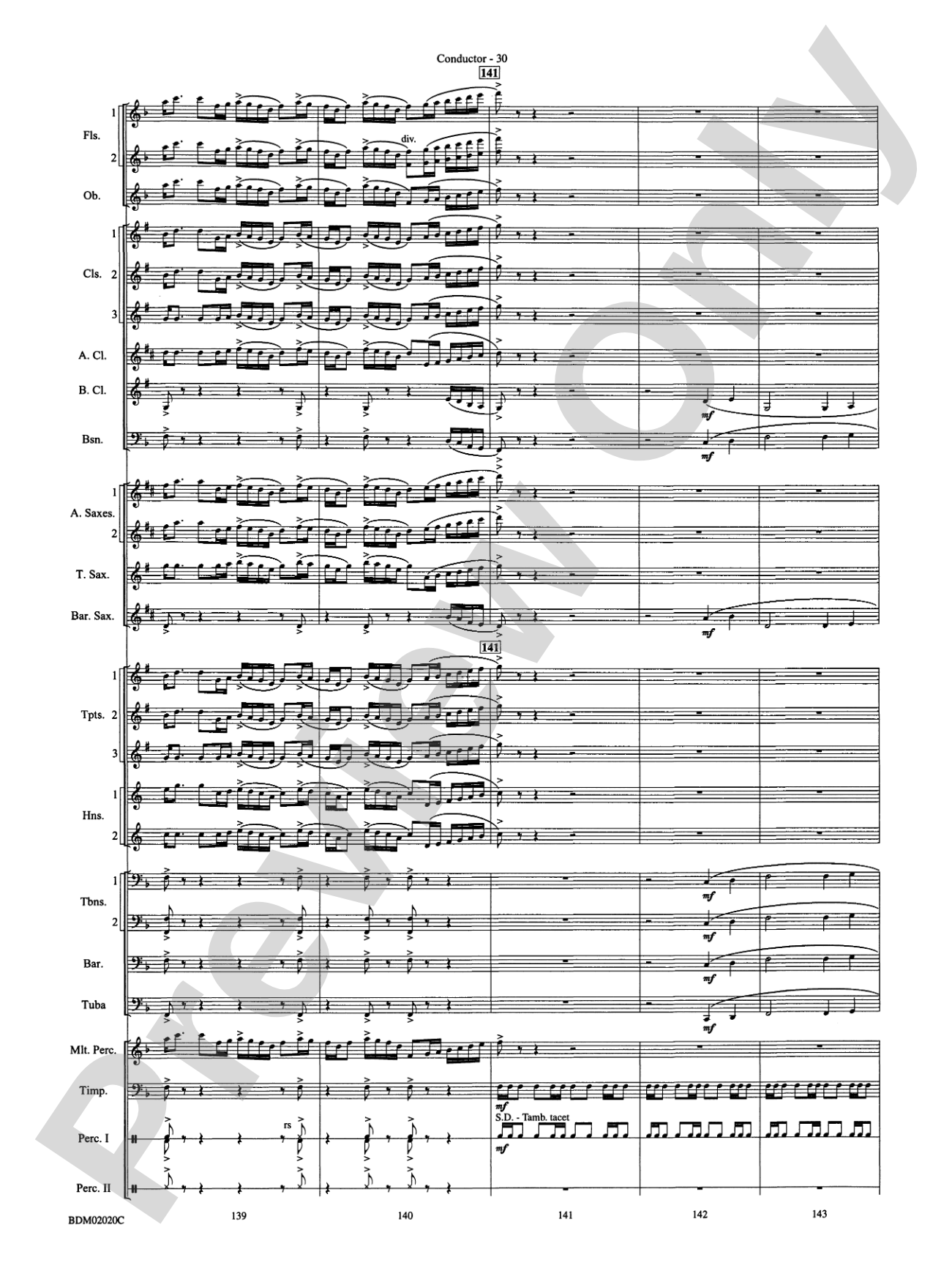 Prairiesong: Concert Band Conductor Score & Parts