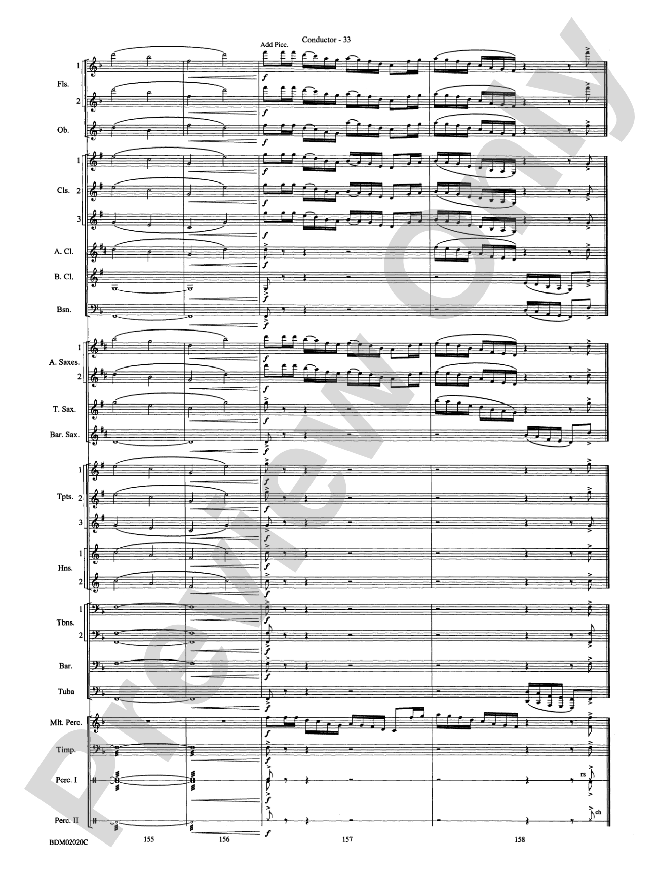 Prairiesong: Concert Band Conductor Score & Parts
