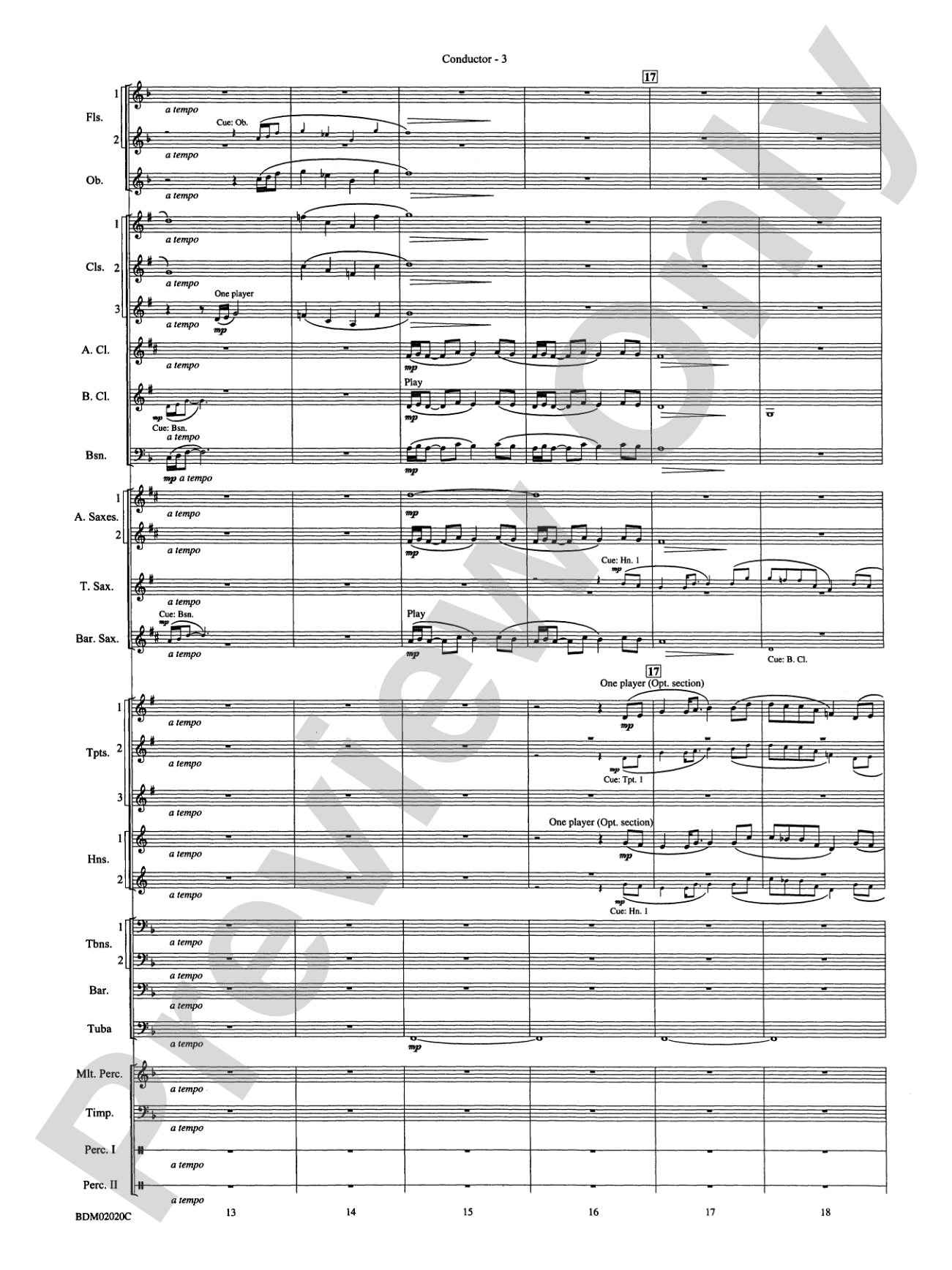 Prairiesong: Concert Band Conductor Score & Parts