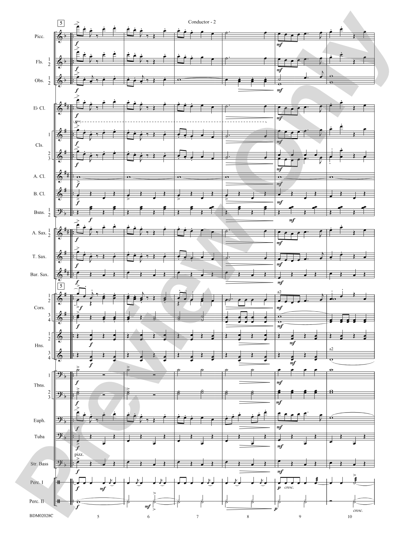 Golden Jubilee: Concert Band Conductor Score & Parts