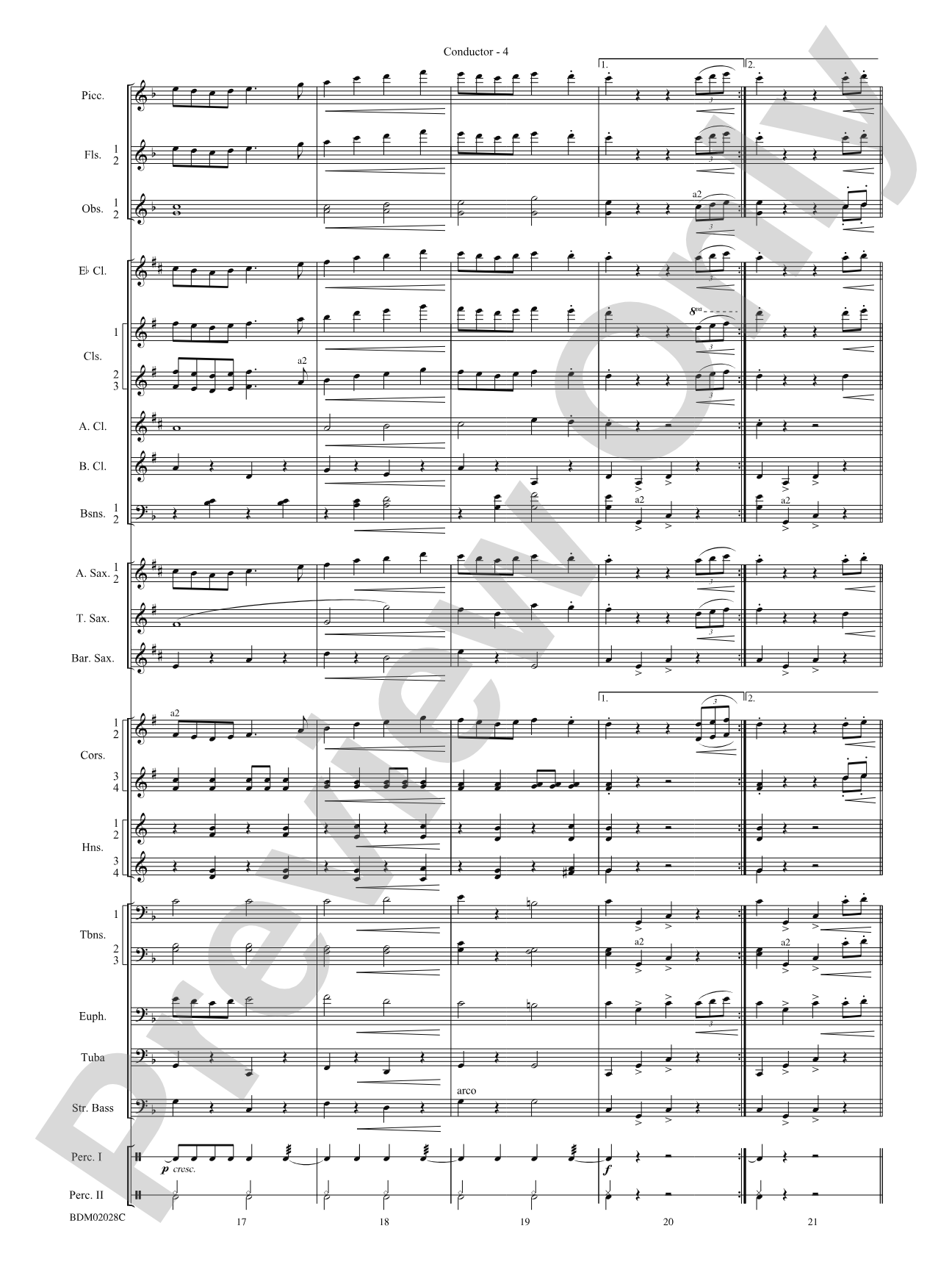 Golden Jubilee: Concert Band Conductor Score & Parts