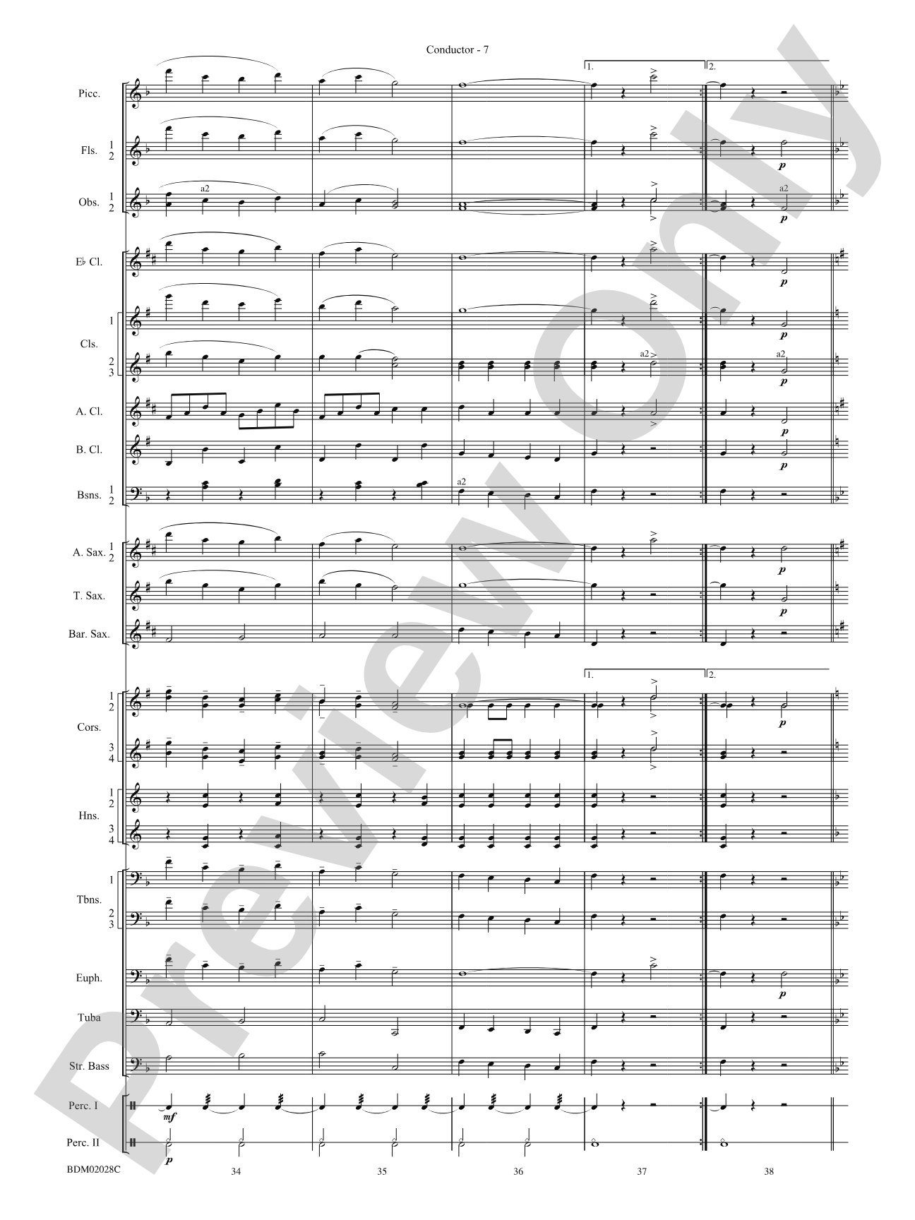Golden Jubilee: Concert Band Conductor Score & Parts