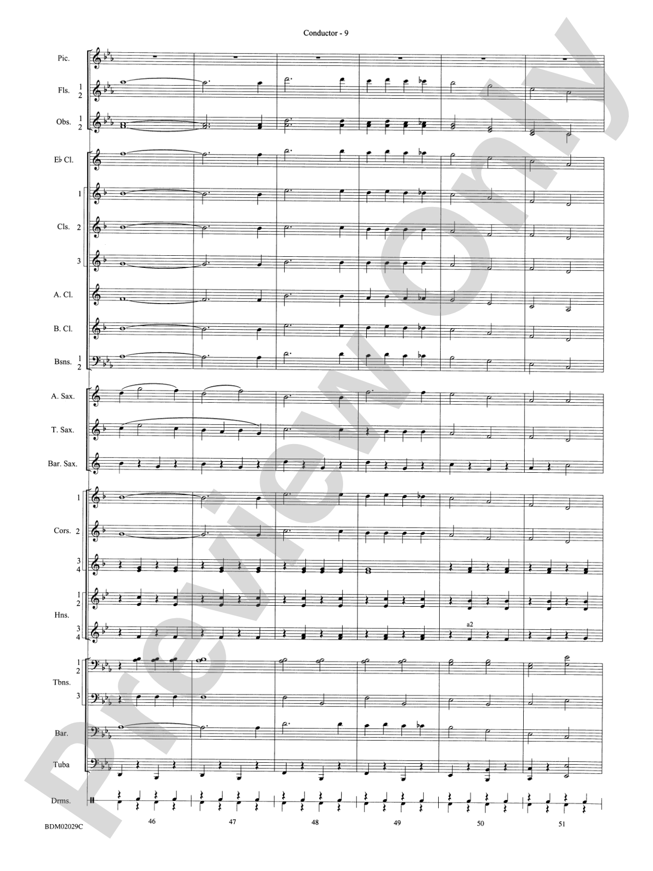 George Washington Bicentennial March: Concert Band Conductor Score & Parts