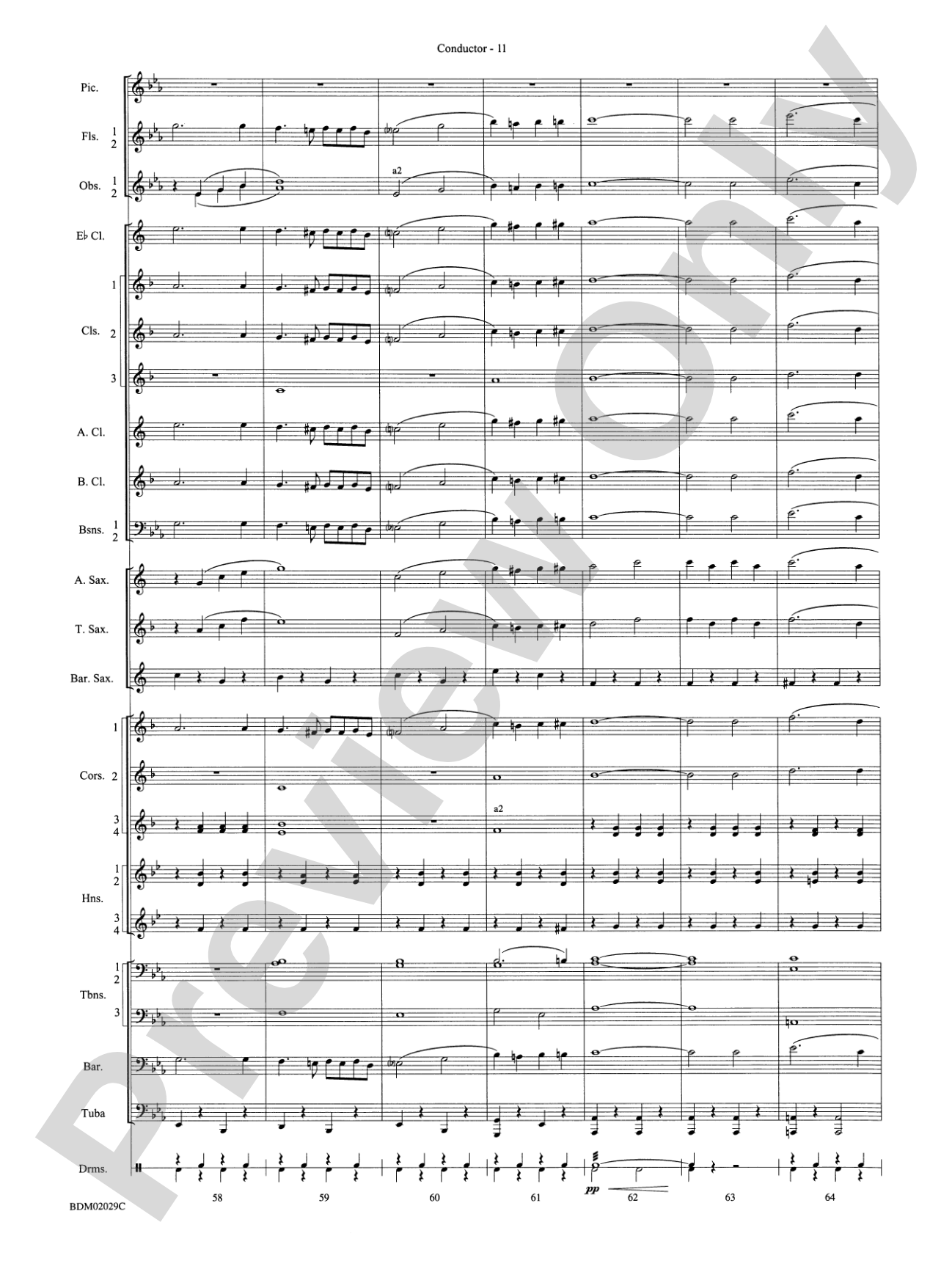 George Washington Bicentennial March: Concert Band Conductor Score & Parts
