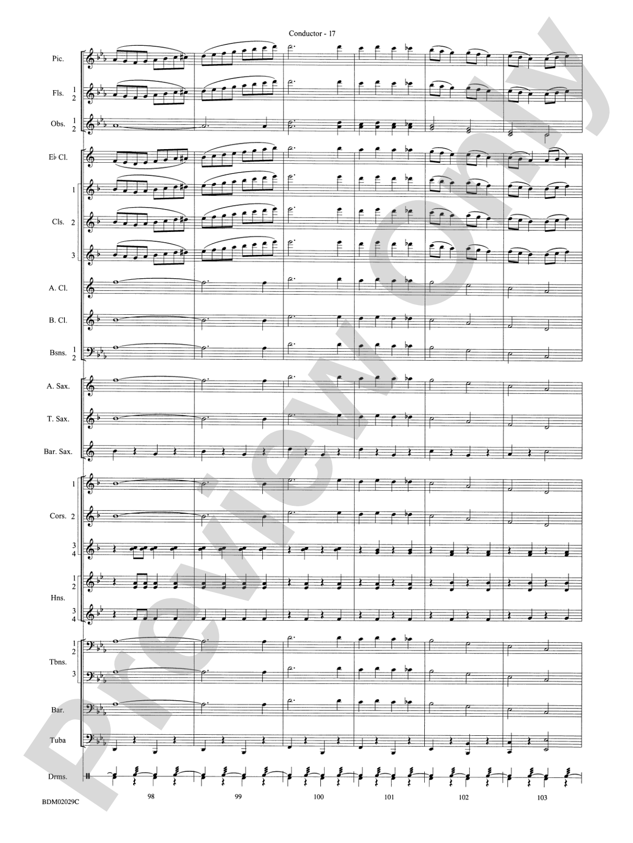 George Washington Bicentennial March: Concert Band Conductor Score & Parts