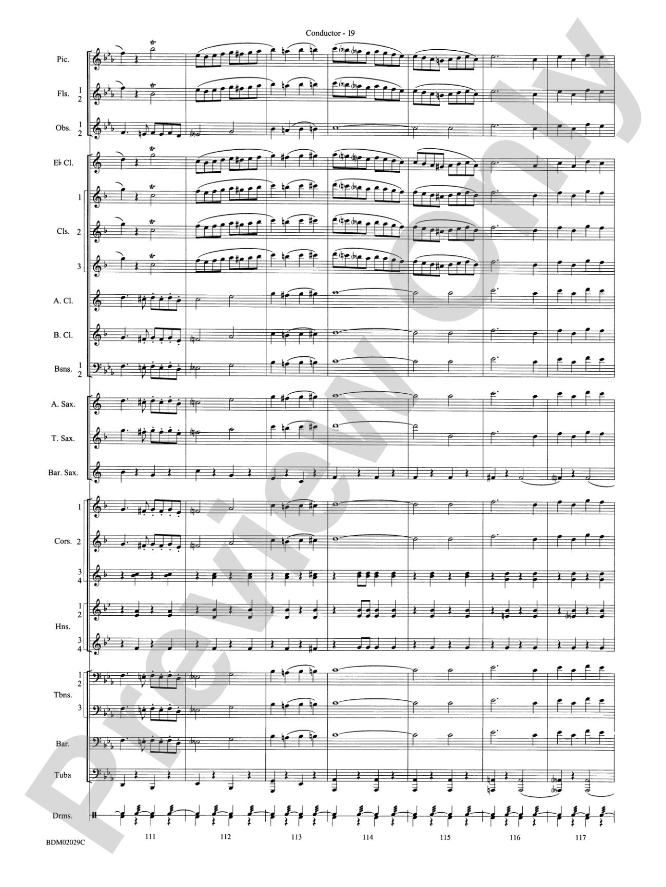 George Washington Bicentennial March: Concert Band Conductor Score & Parts
