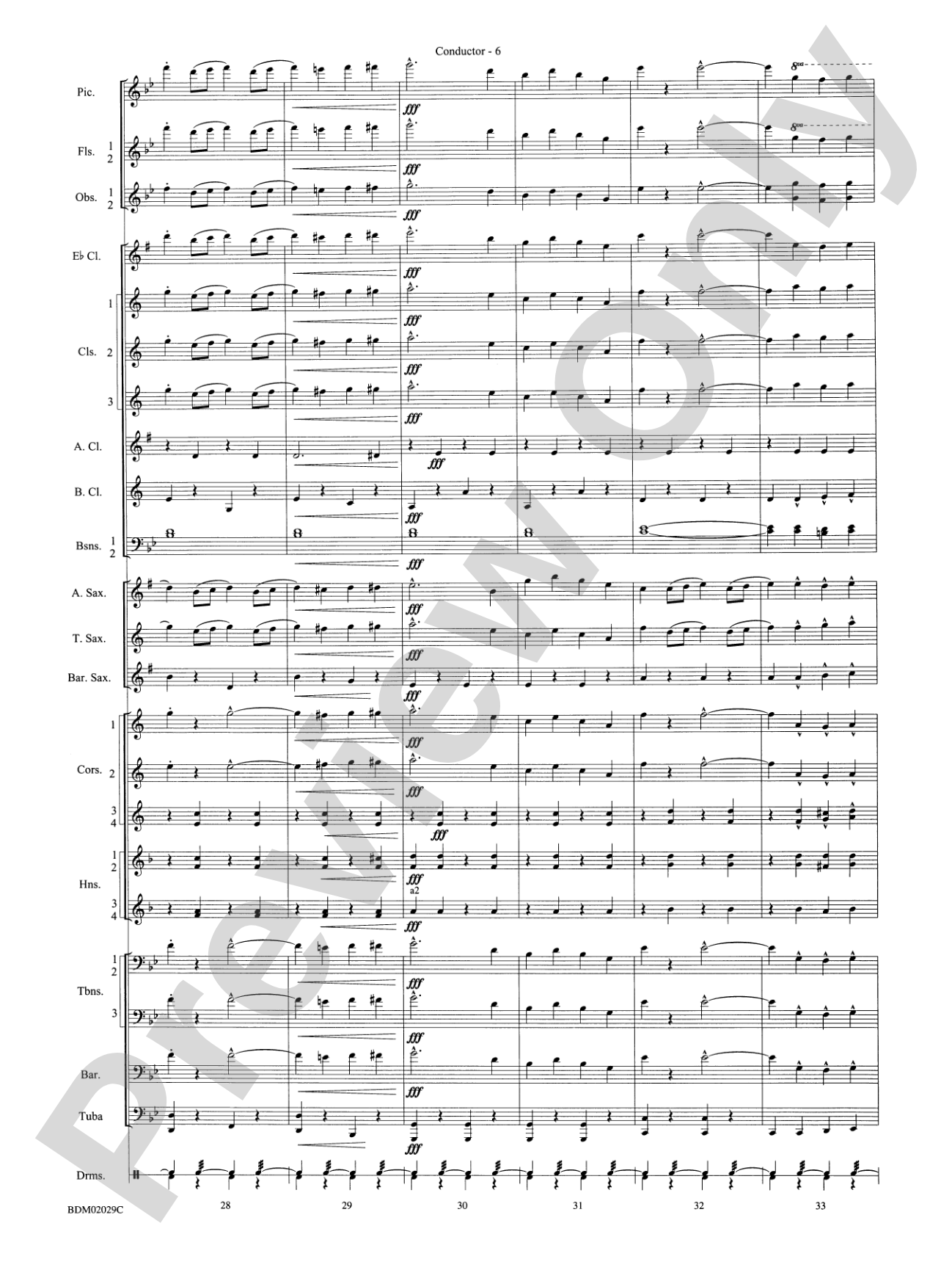 George Washington Bicentennial March: Concert Band Conductor Score & Parts