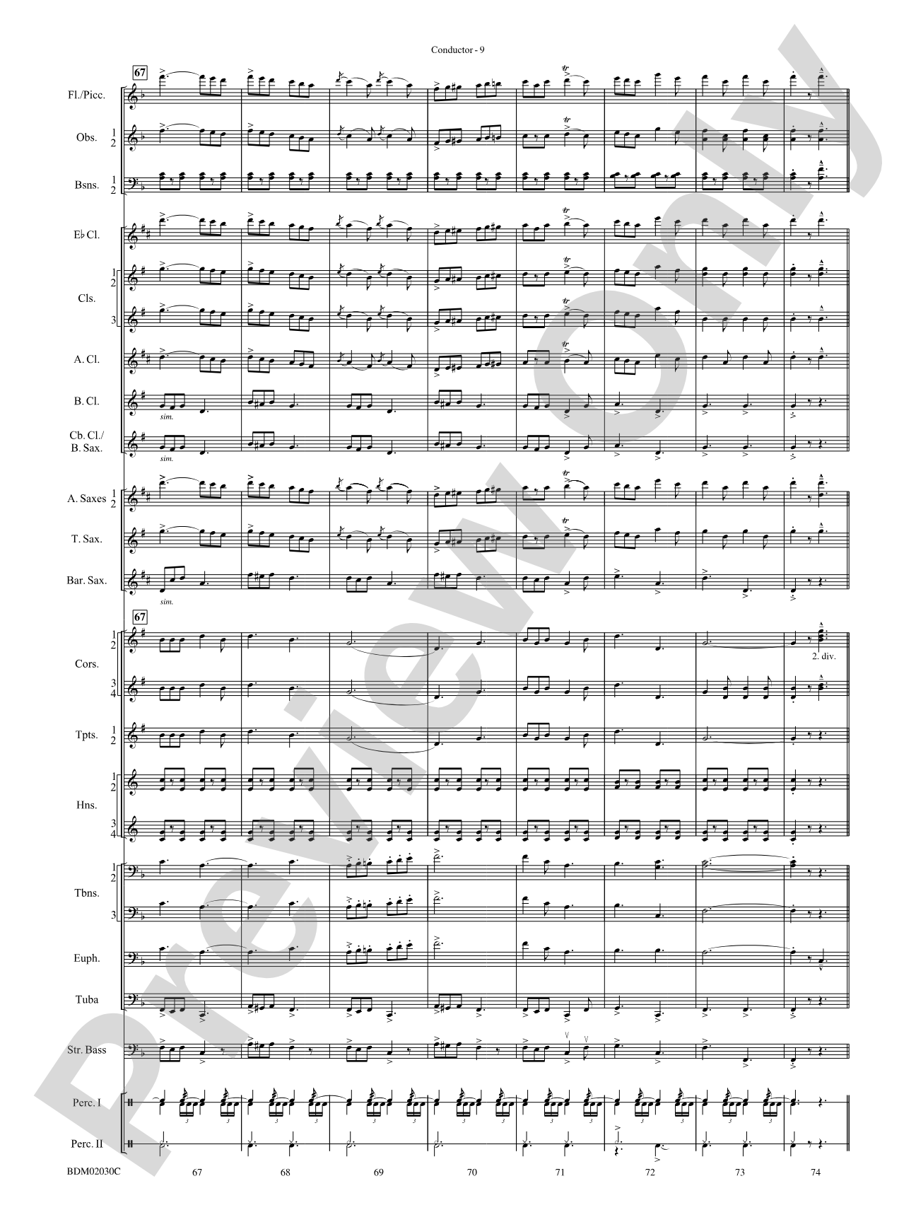Riders for the Flag: Concert Band Conductor Score & Parts