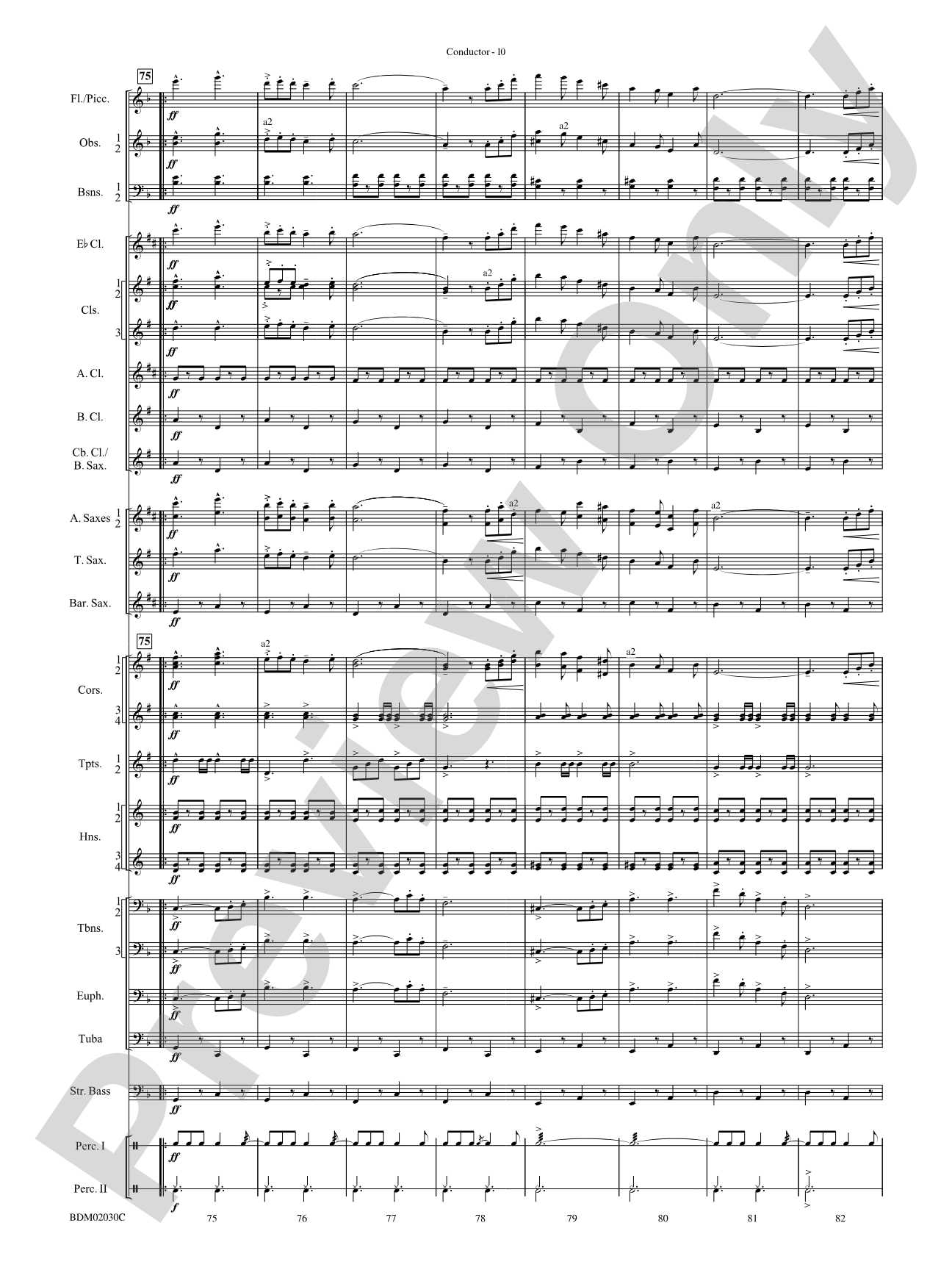 Riders for the Flag: Concert Band Conductor Score & Parts
