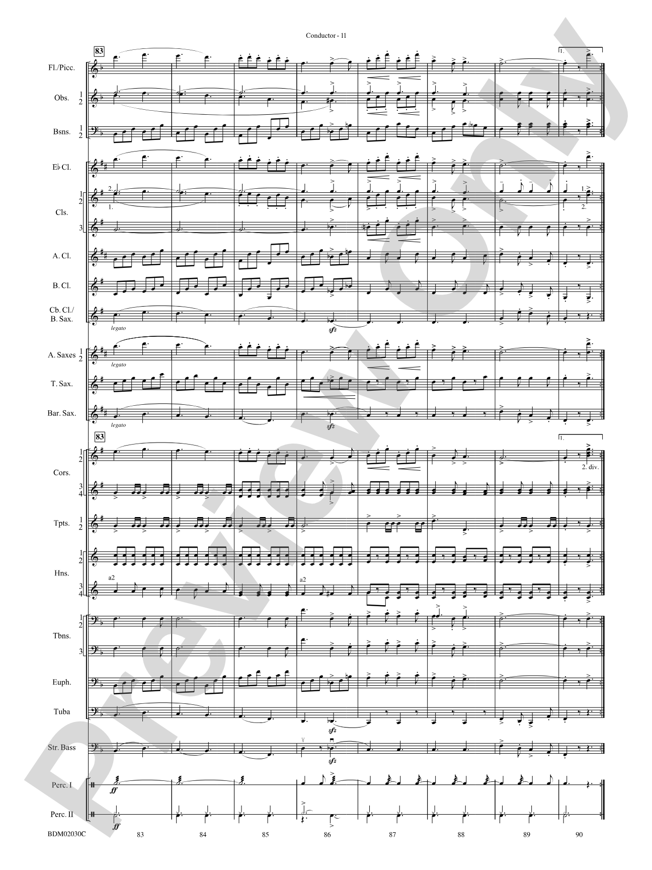 Riders for the Flag: Concert Band Conductor Score & Parts