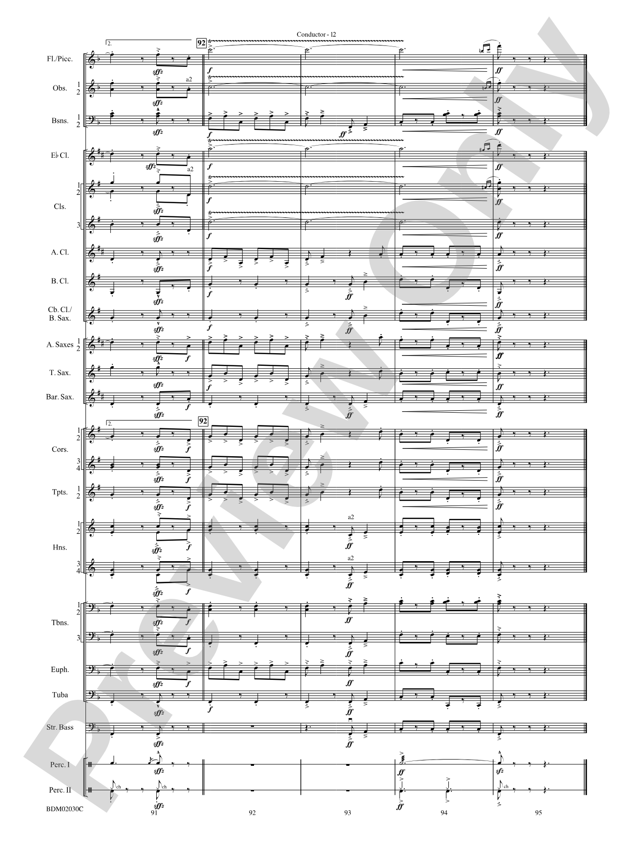 Riders for the Flag: Concert Band Conductor Score & Parts