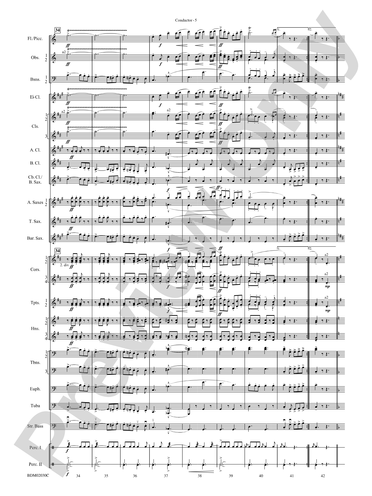 Riders for the Flag: Concert Band Conductor Score & Parts
