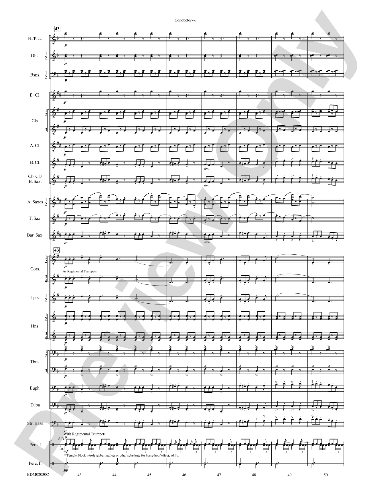 Riders for the Flag: Concert Band Conductor Score & Parts