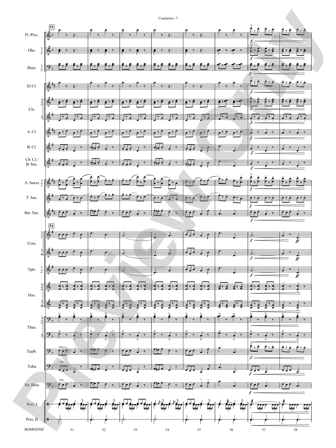 Riders for the Flag: Concert Band Conductor Score & Parts