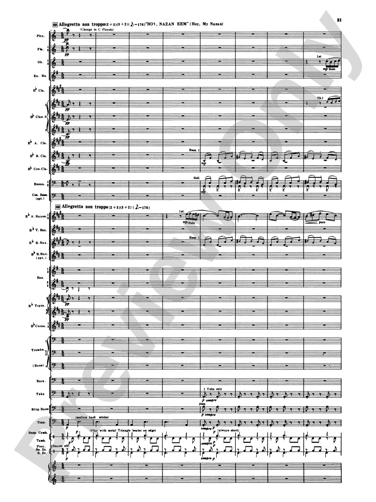 Armenian Dances, Part I: Concert Band Conductor Score & Parts