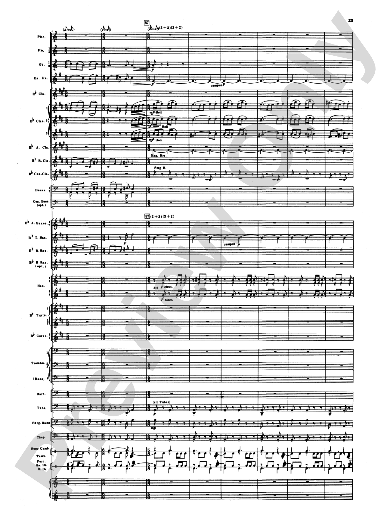 Armenian Dances, Part I: Concert Band Conductor Score & Parts