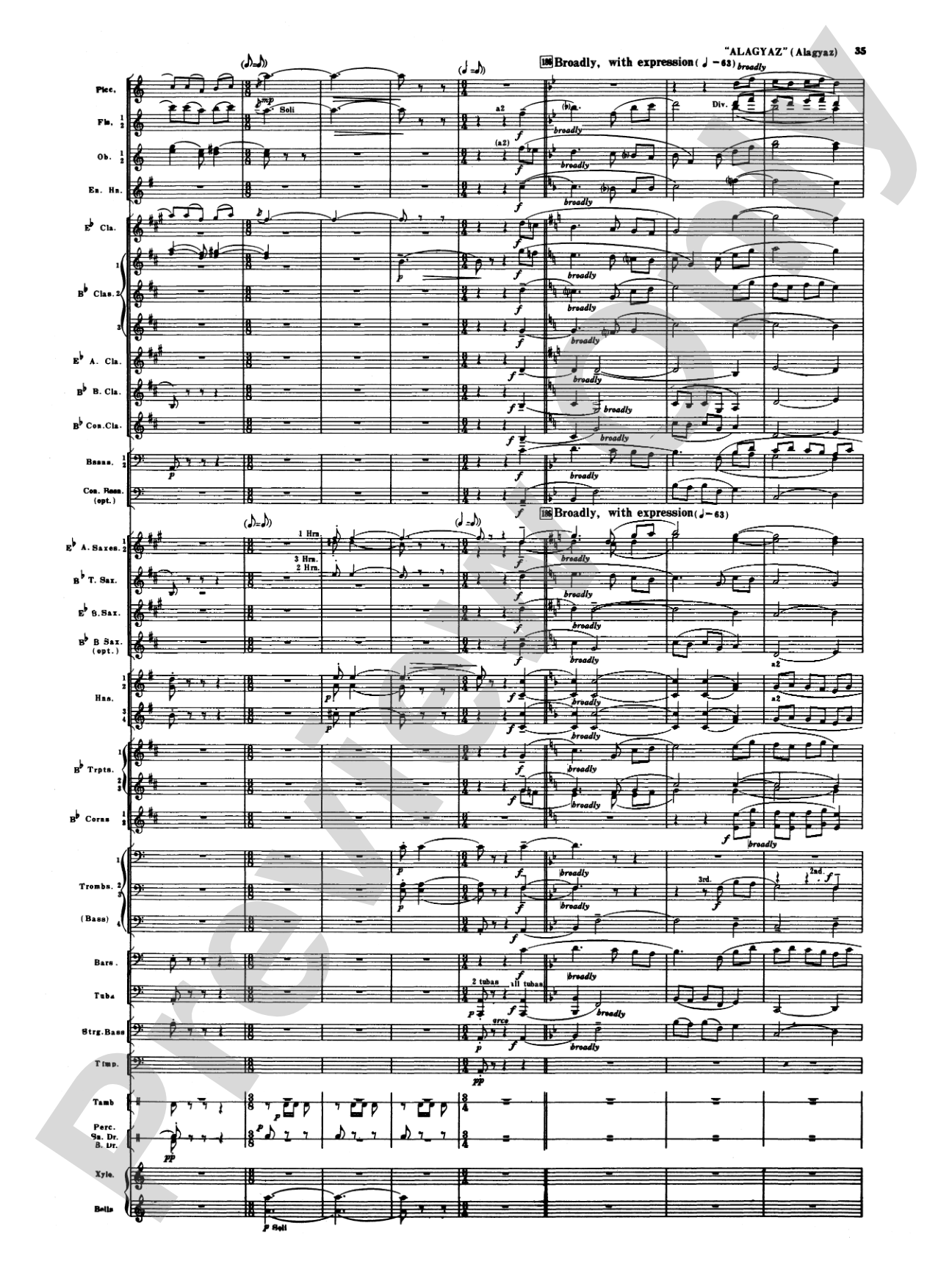 Armenian Dances, Part I: Concert Band Conductor Score & Parts