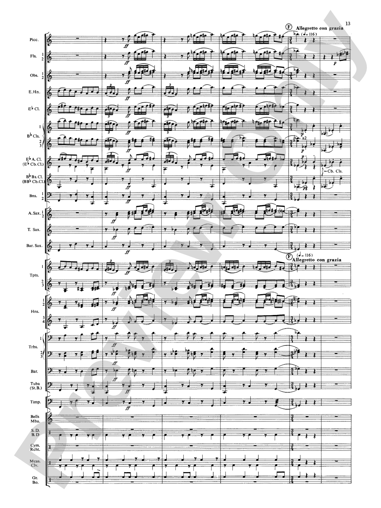 Symphonic Dance No. 3 ("Fiesta"): Concert Band Conductor Score & Parts