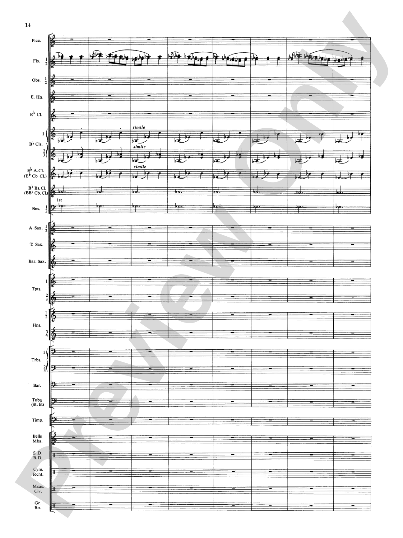 Symphonic Dance No. 3 ("Fiesta"): Concert Band Conductor Score & Parts