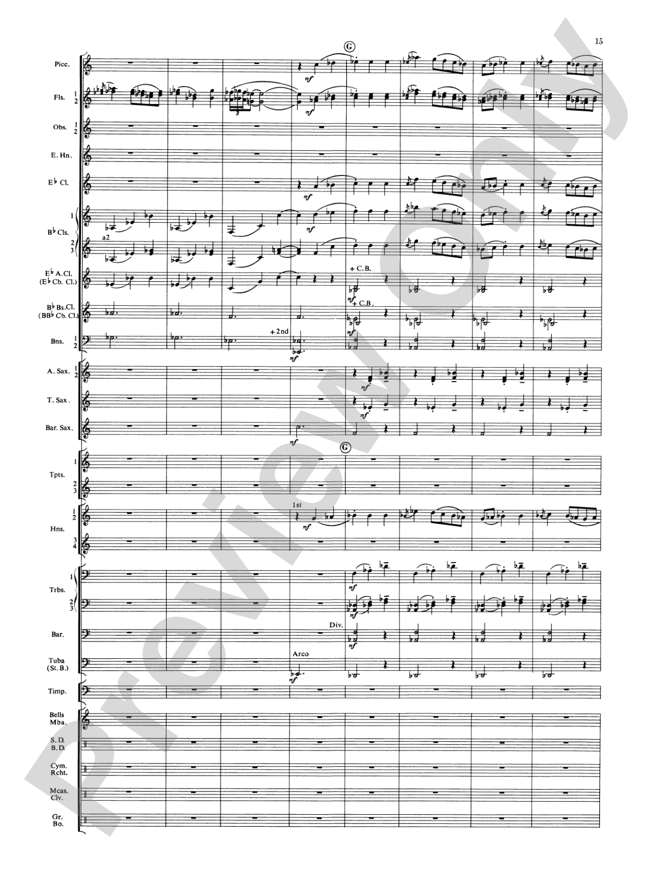 Symphonic Dance No. 3 ("Fiesta"): Concert Band Conductor Score & Parts