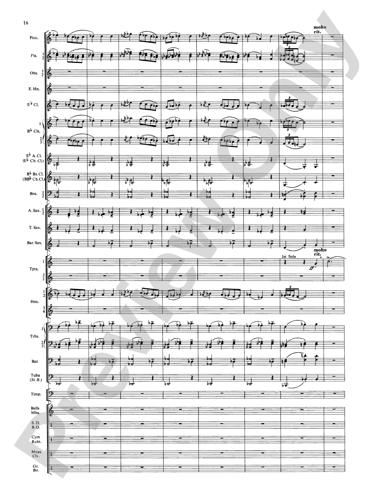 Symphonic Dance No. 3 ("Fiesta"): Concert Band Conductor Score & Parts