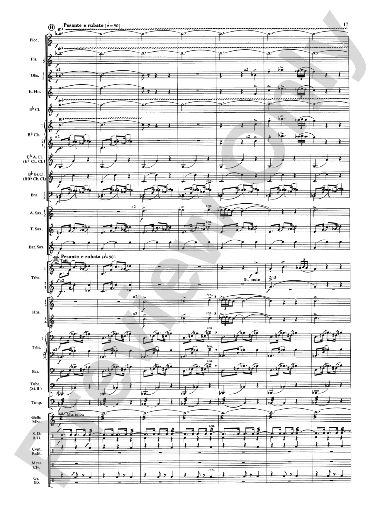Symphonic Dance No. 3 ("Fiesta"): Concert Band Conductor Score & Parts