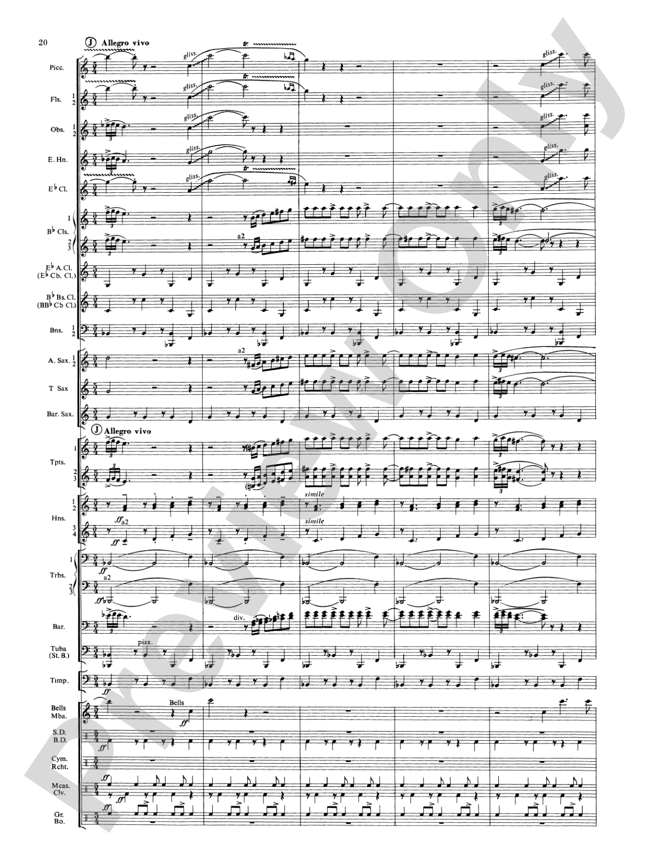 Symphonic Dance No. 3 ("Fiesta"): Concert Band Conductor Score & Parts