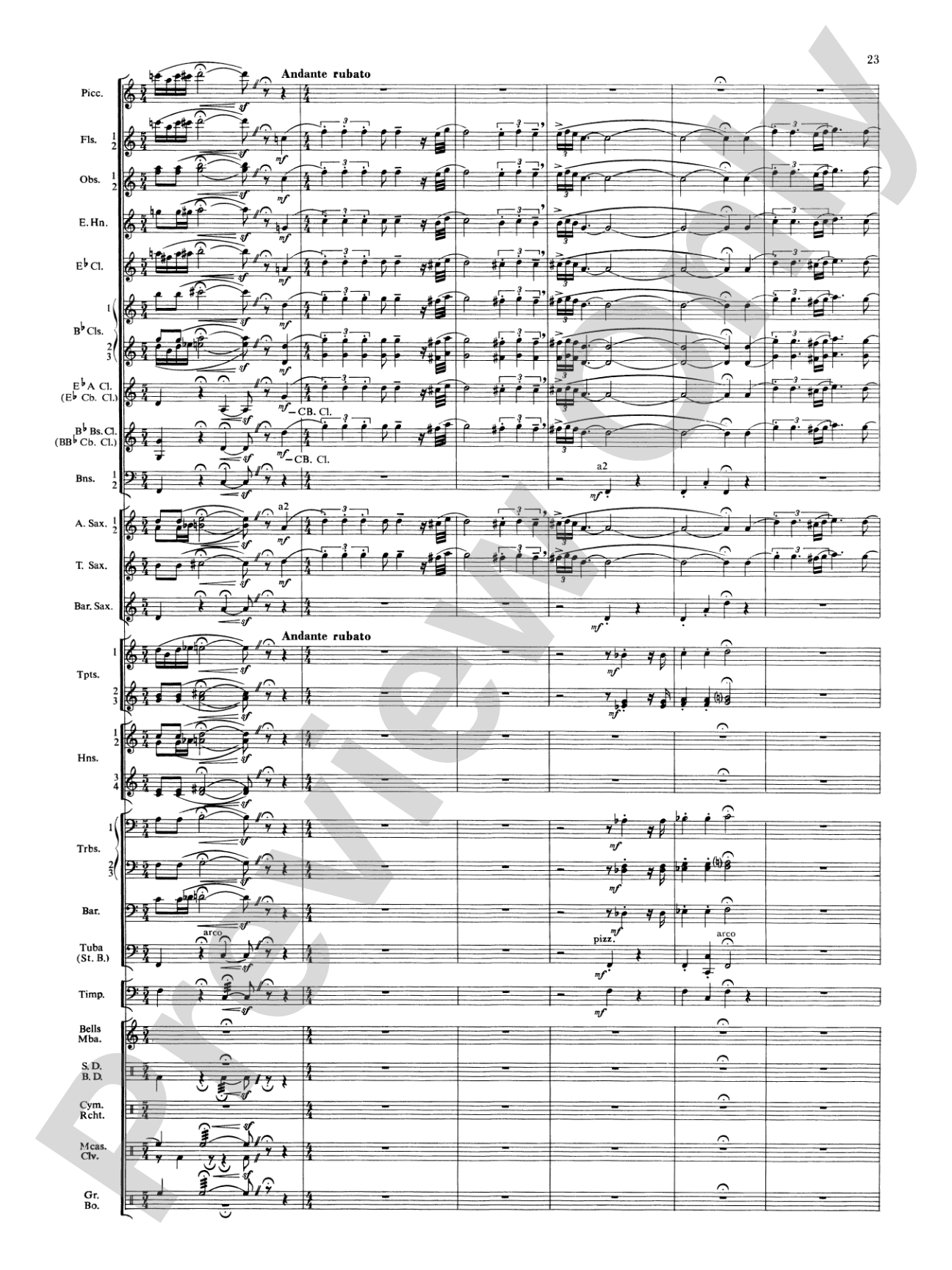 Symphonic Dance No. 3 ("Fiesta"): Concert Band Conductor Score & Parts