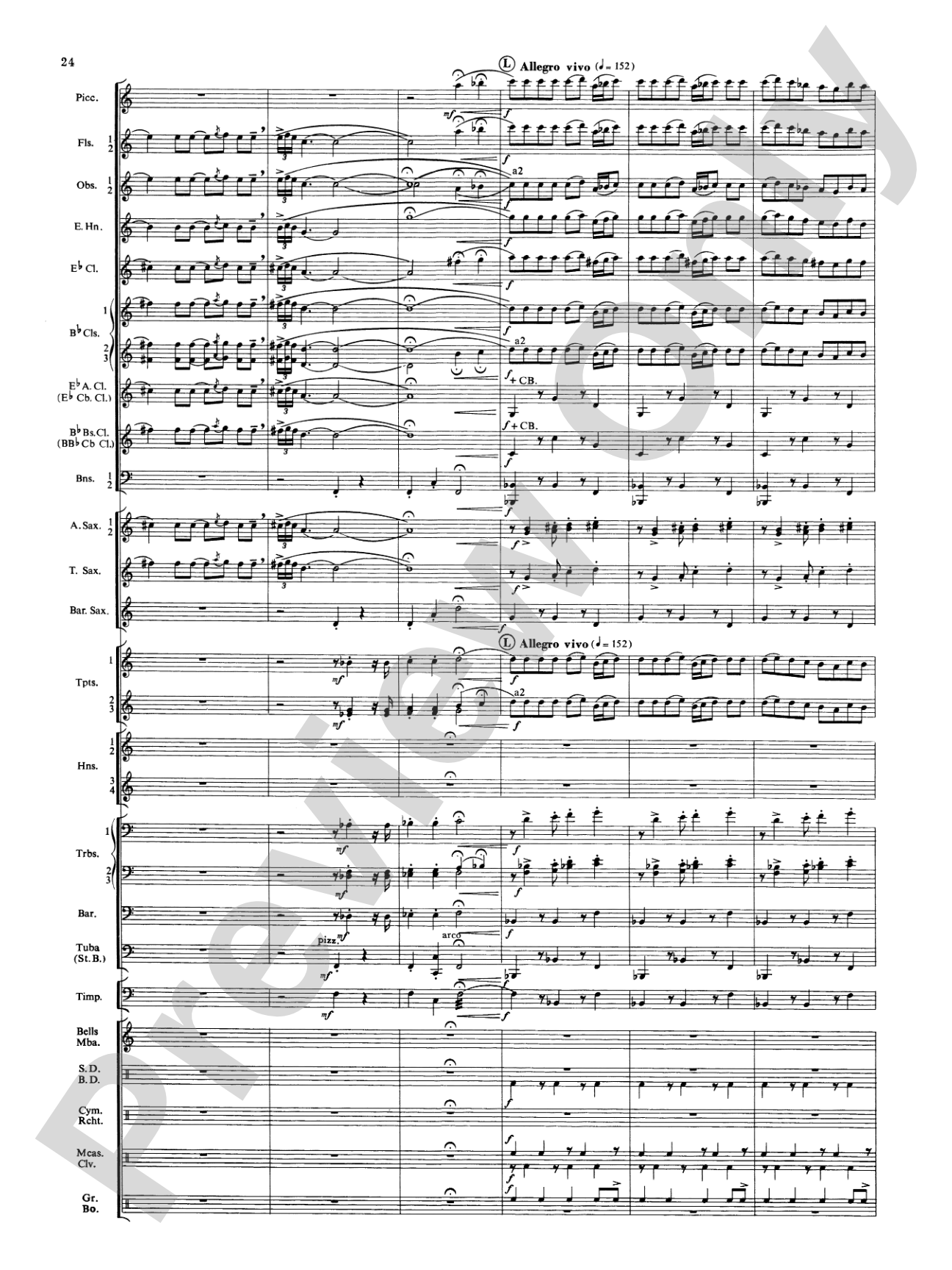 Symphonic Dance No. 3 ("Fiesta"): Concert Band Conductor Score & Parts