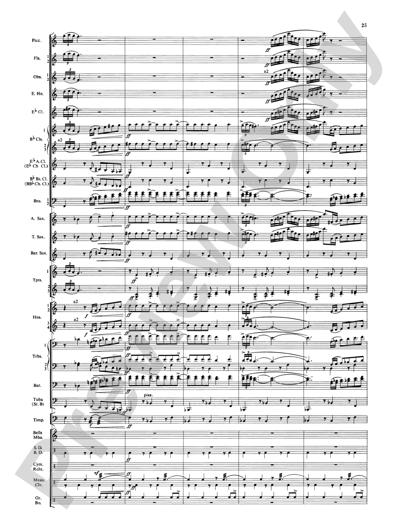 Symphonic Dance No. 3 ("Fiesta"): Concert Band Conductor Score & Parts