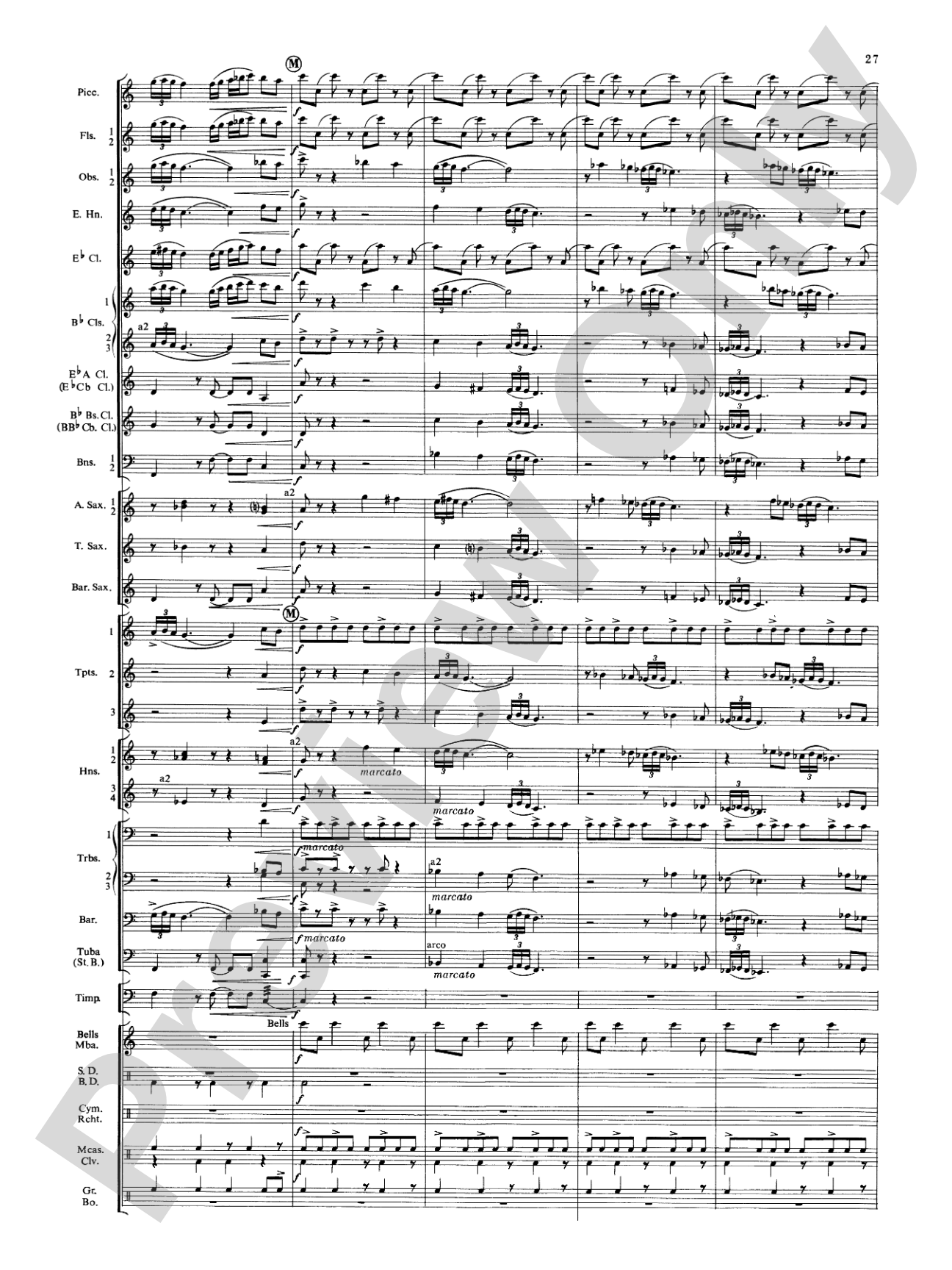 Symphonic Dance No. 3 ("Fiesta"): Concert Band Conductor Score & Parts