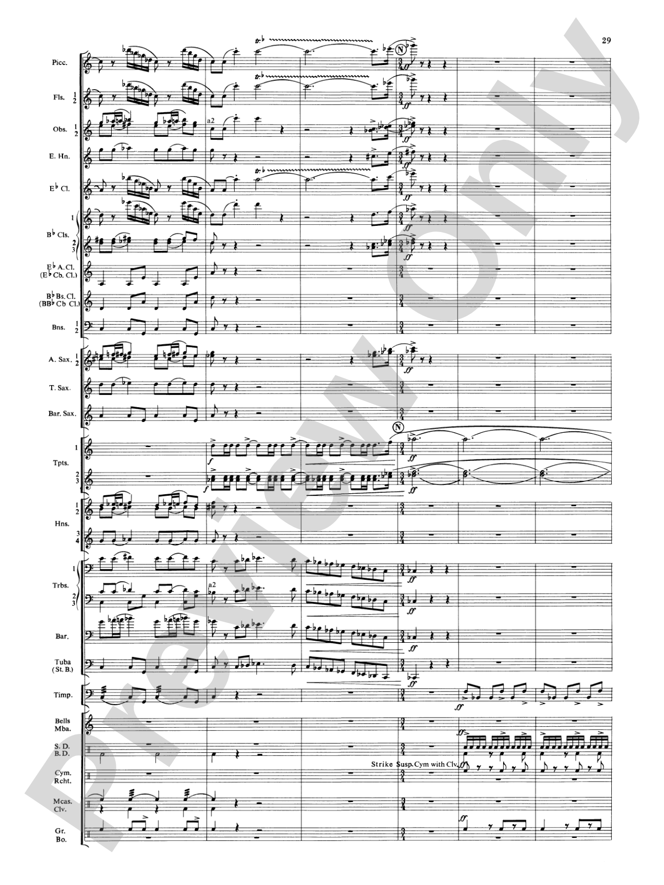 Symphonic Dance No. 3 ("Fiesta"): Concert Band Conductor Score & Parts