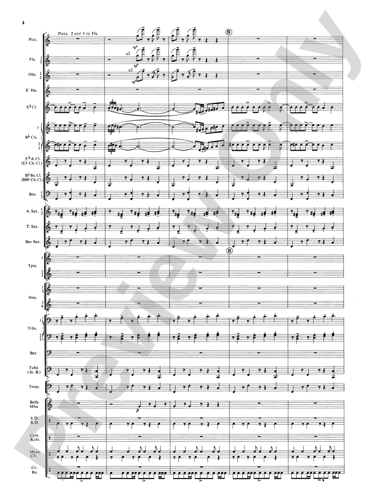Symphonic Dance No. 3 ("Fiesta"): Concert Band Conductor Score & Parts