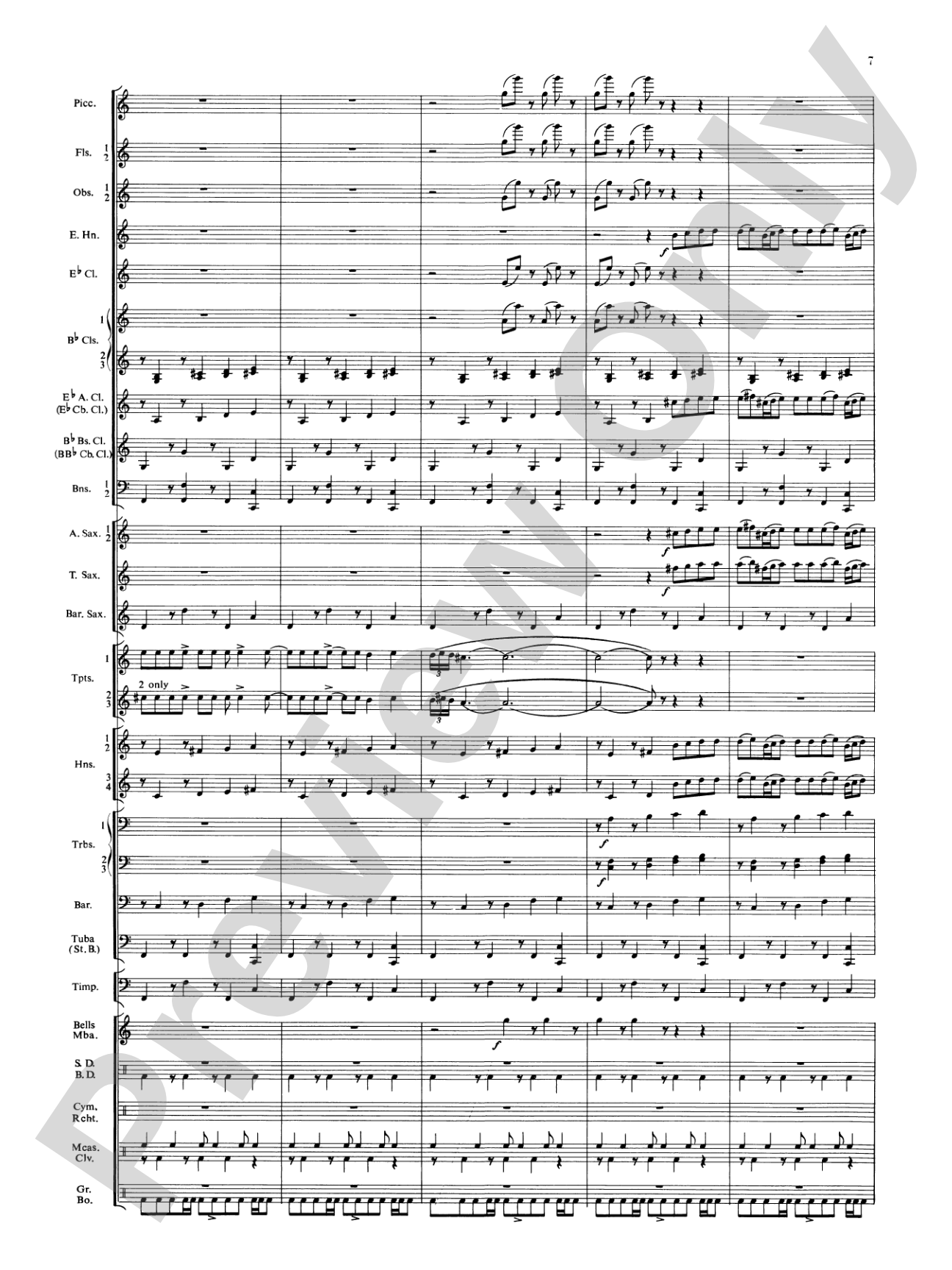 Symphonic Dance No. 3 ("Fiesta"): Concert Band Conductor Score & Parts