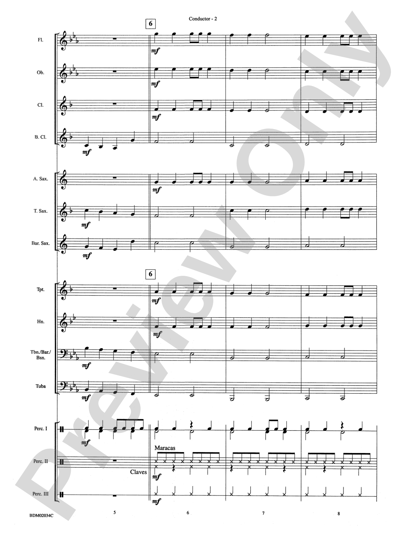 St. Nick Salsa: Concert Band Conductor Score & Parts