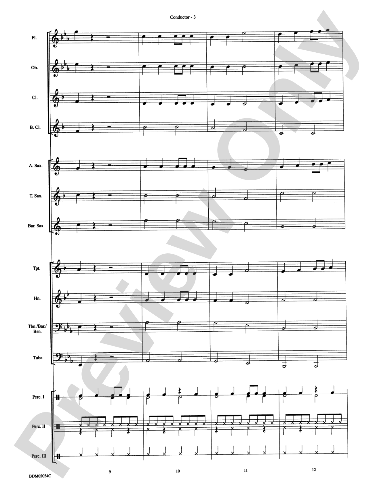 St. Nick Salsa: Concert Band Conductor Score & Parts